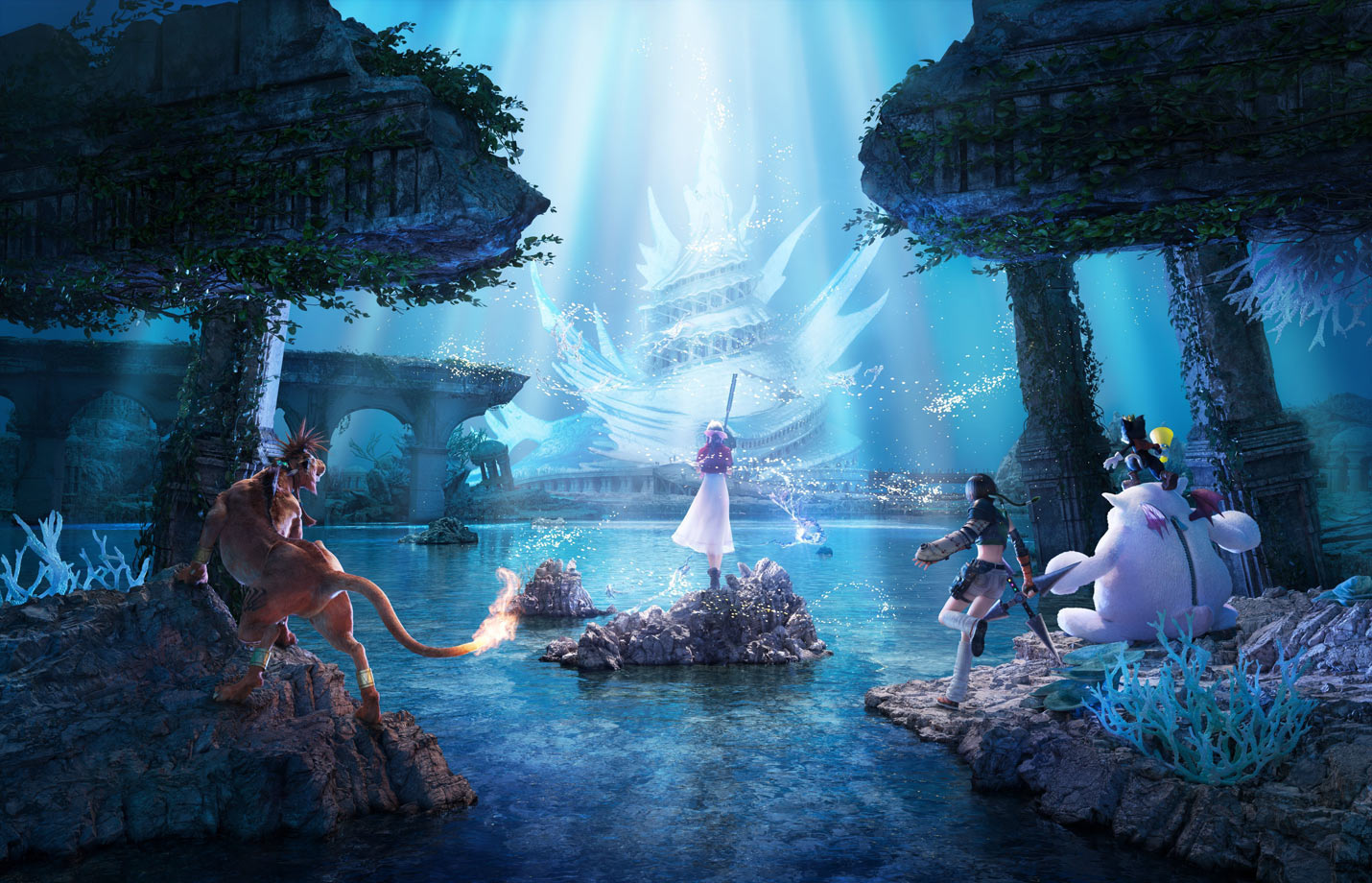 Trilogy Part 2 Key Art from Final Fantasy VII Revelation