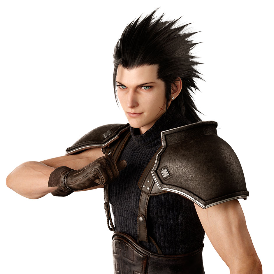 Zack Fair Portrait Art from Final Fantasy VII Revelation