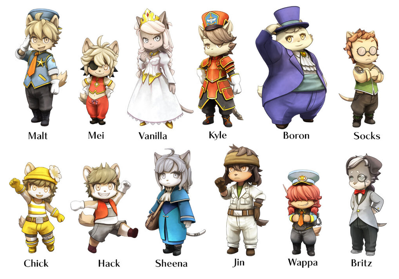 Tail Concerto DLC Art from Fuga: Melodies of Steel 2