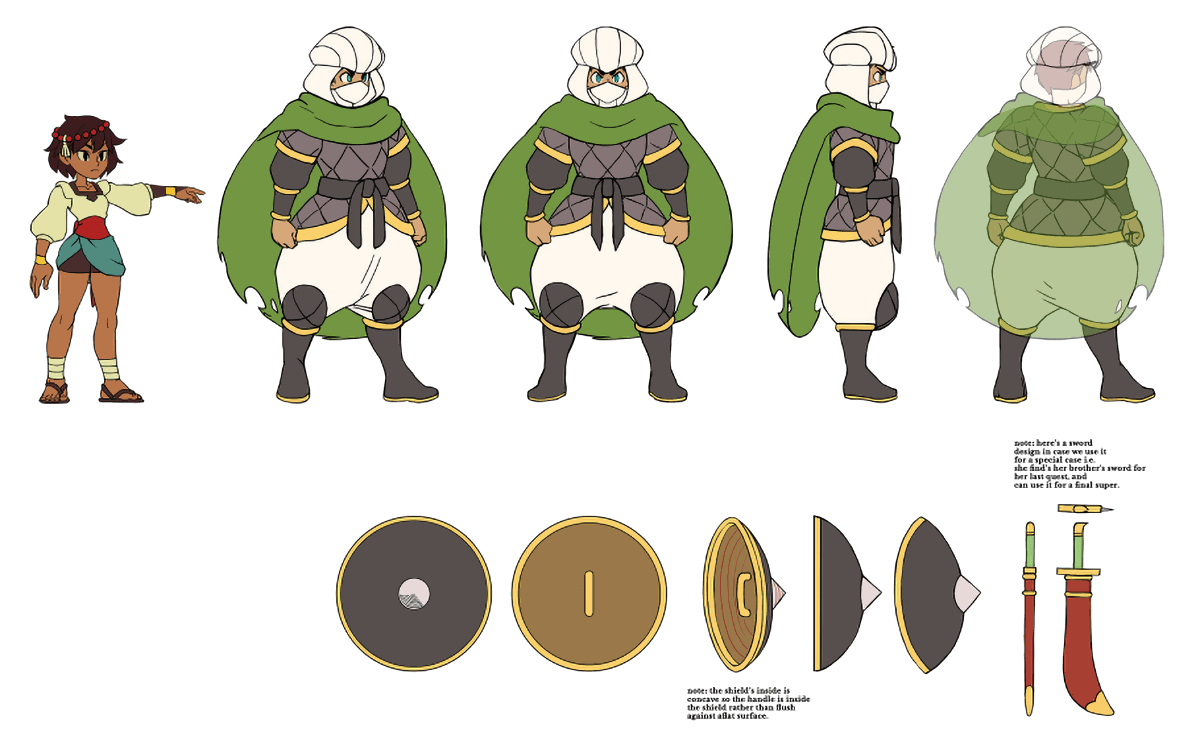 Qadira Concept Art from Indivisible