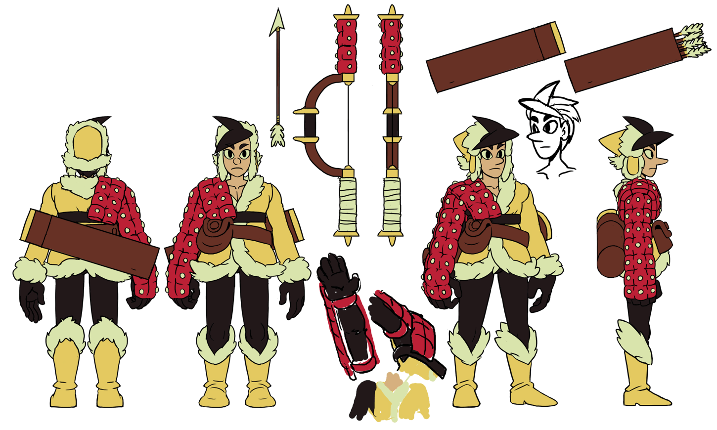 Zebei Concept Art from Indivisible