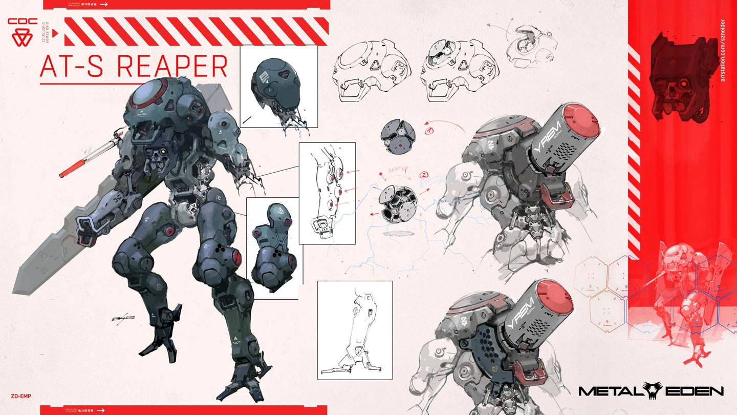 AT-S Reaper Art from Metal Eden