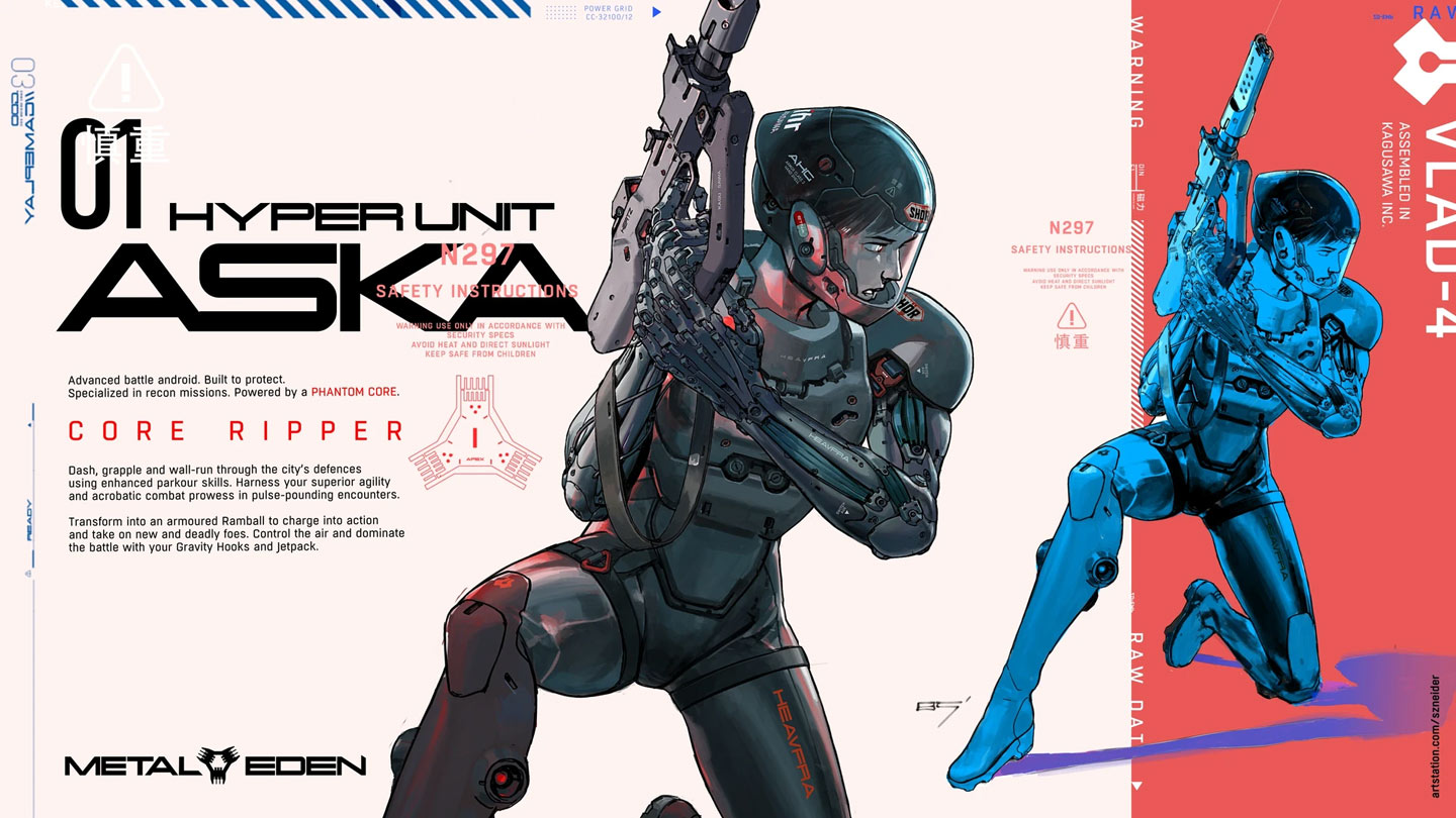 Hyper Unit Aska Art from Metal Eden