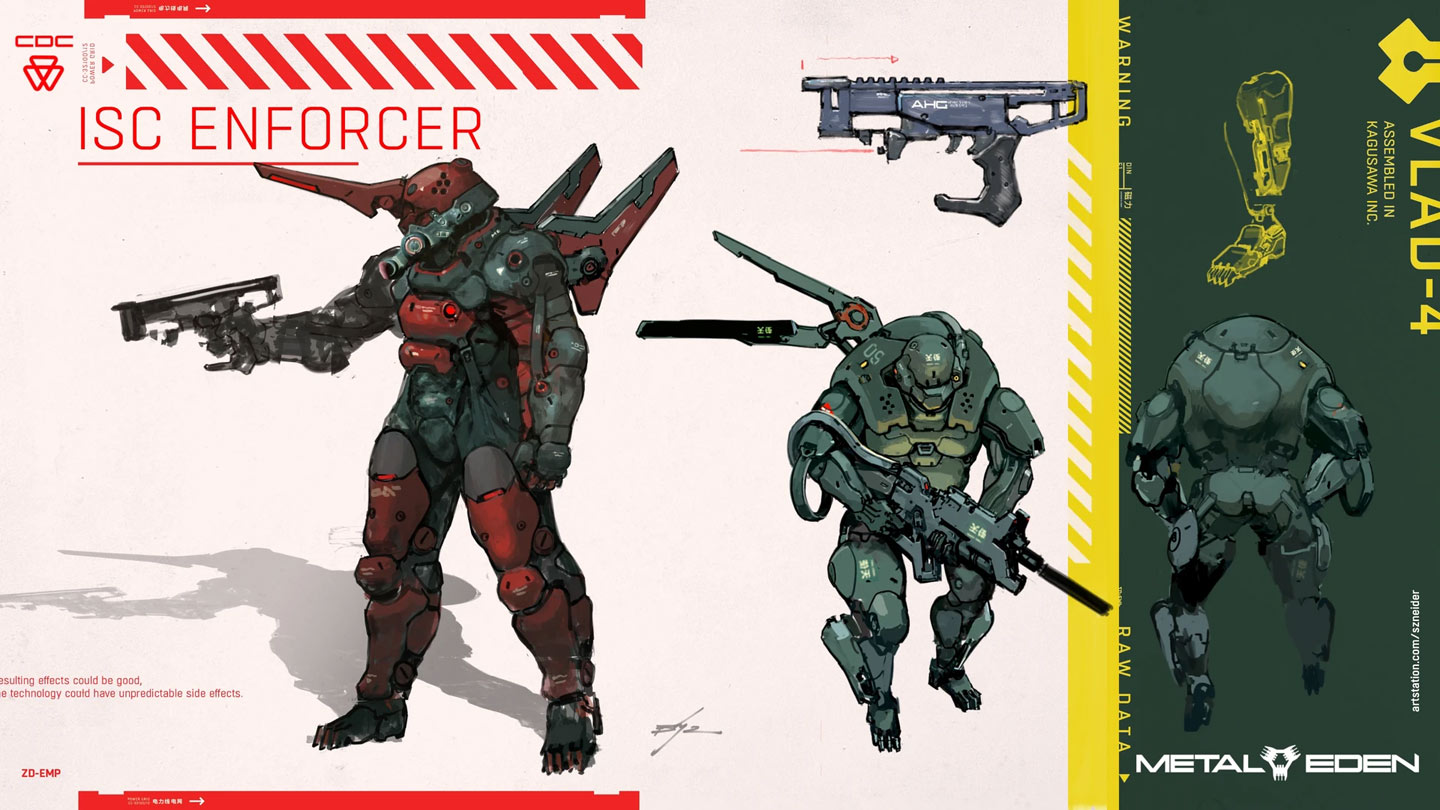 ISC Enforcer Art from Metal Eden