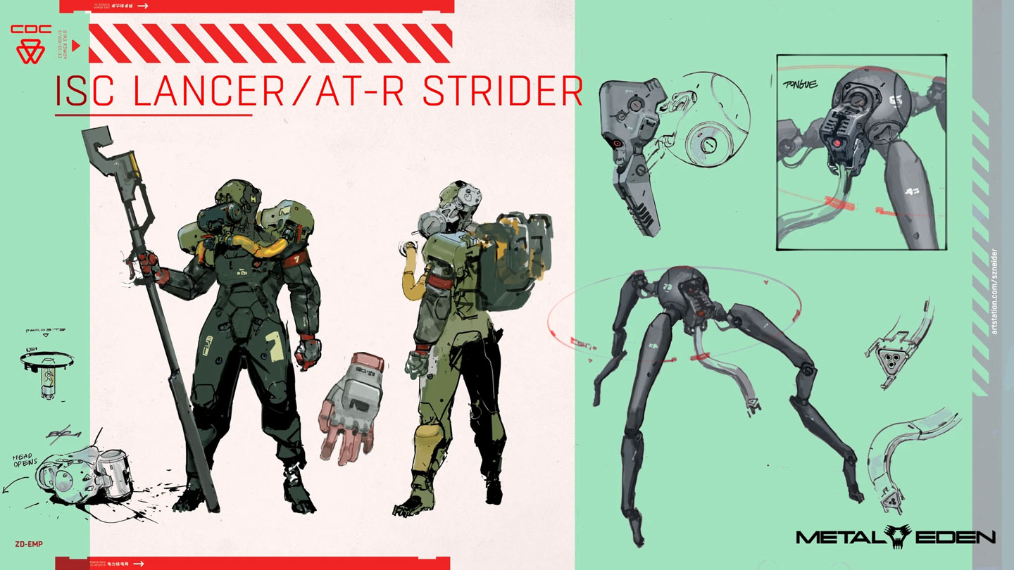 ISC Lancer / AT-R Strider Art from Metal Eden