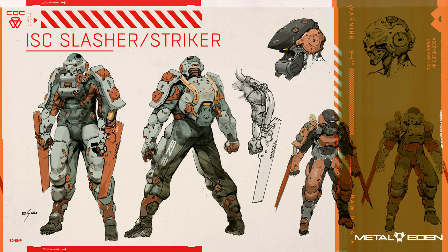 ISC Slasher / Striker Art from Metal Eden