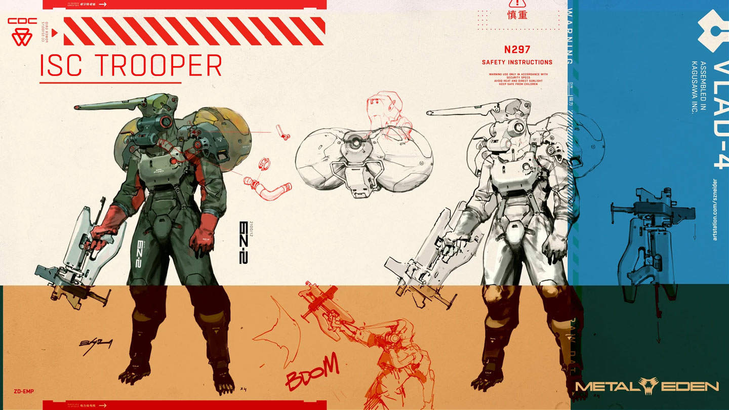 ISC Trooper Art from Metal Eden