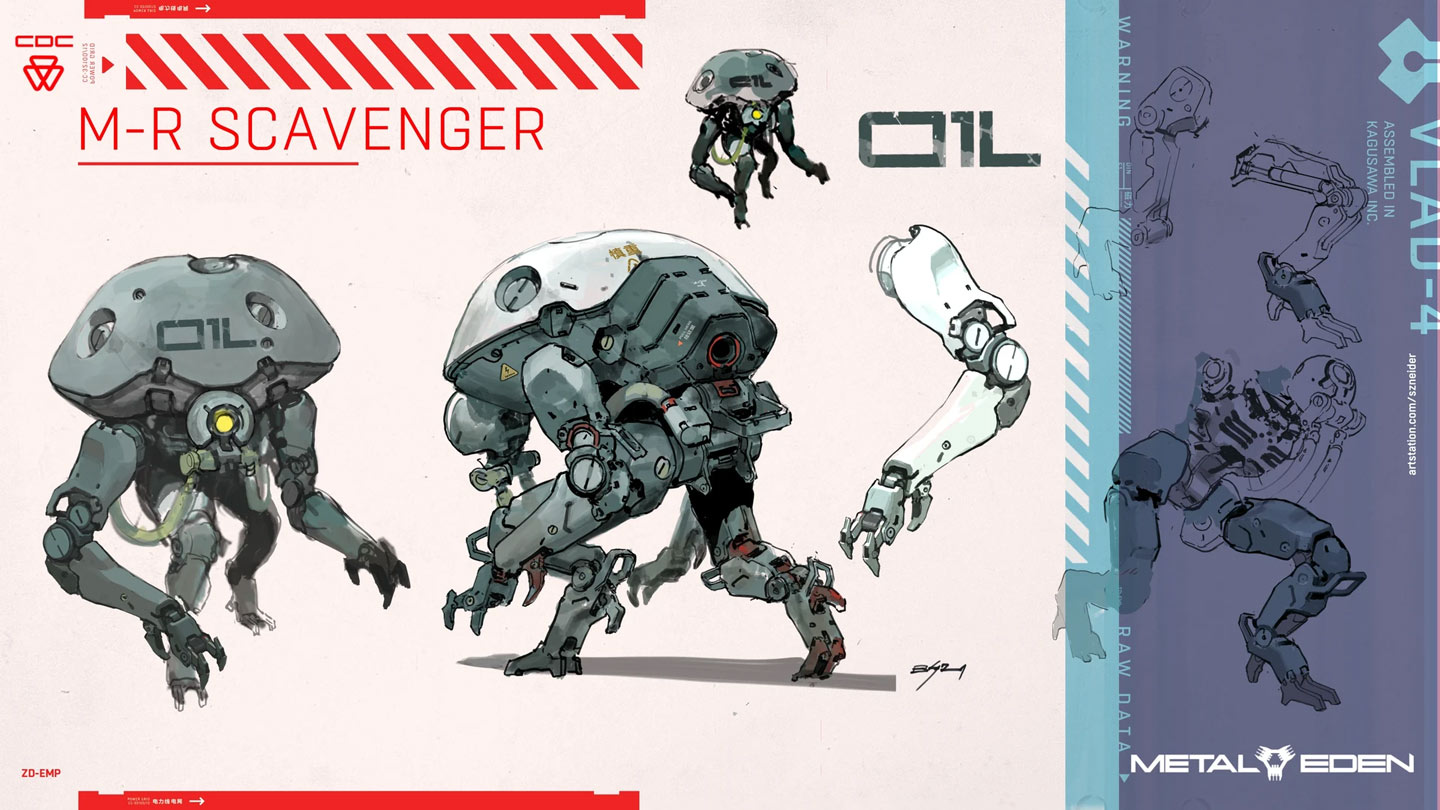 M-R Scavenger Art from Metal Eden