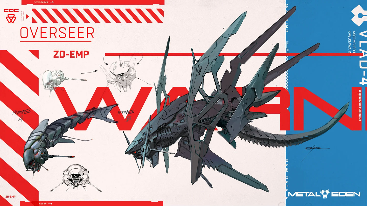 Overseer Art from Metal Eden