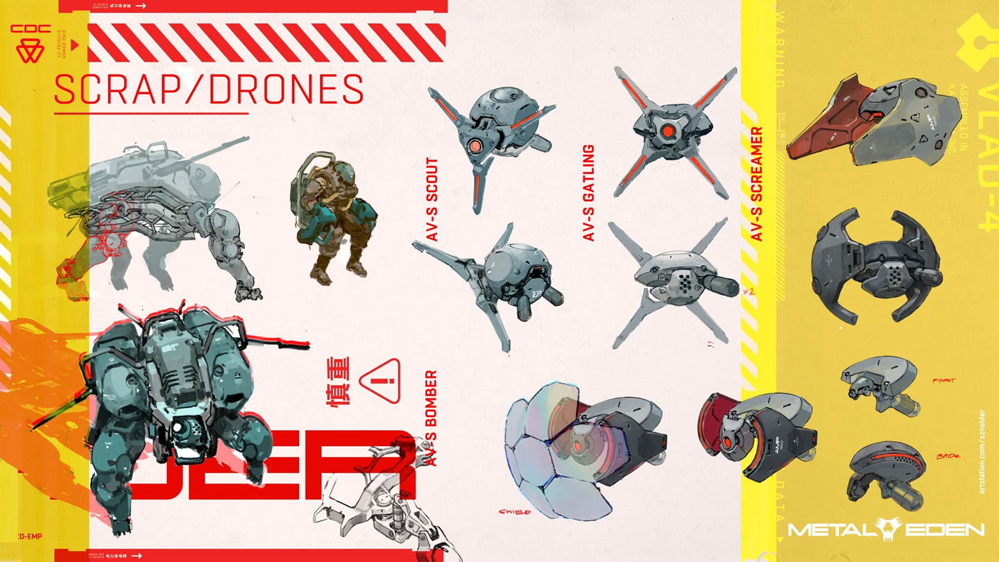 Scrap / Drones Art from Metal Eden
