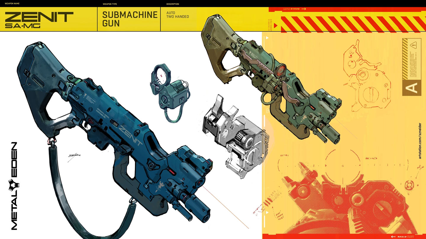 Zenit SMG Art from Metal Eden