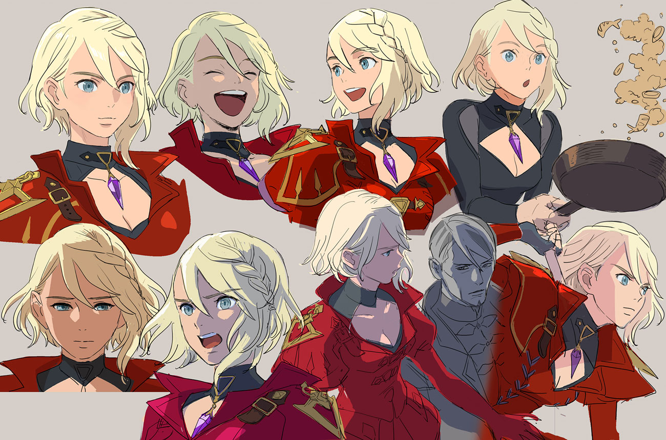 Eleanor Expressions Art from Monster Hunter Stories 3: Twisted Reflection
