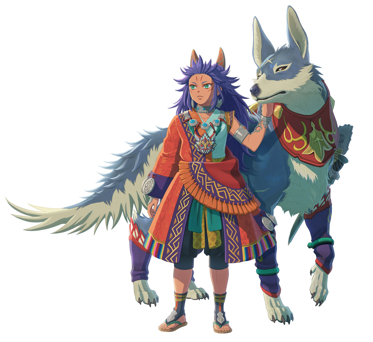 Kol and Canyne Ward Art from Monster Hunter Stories 3: Twisted Reflection