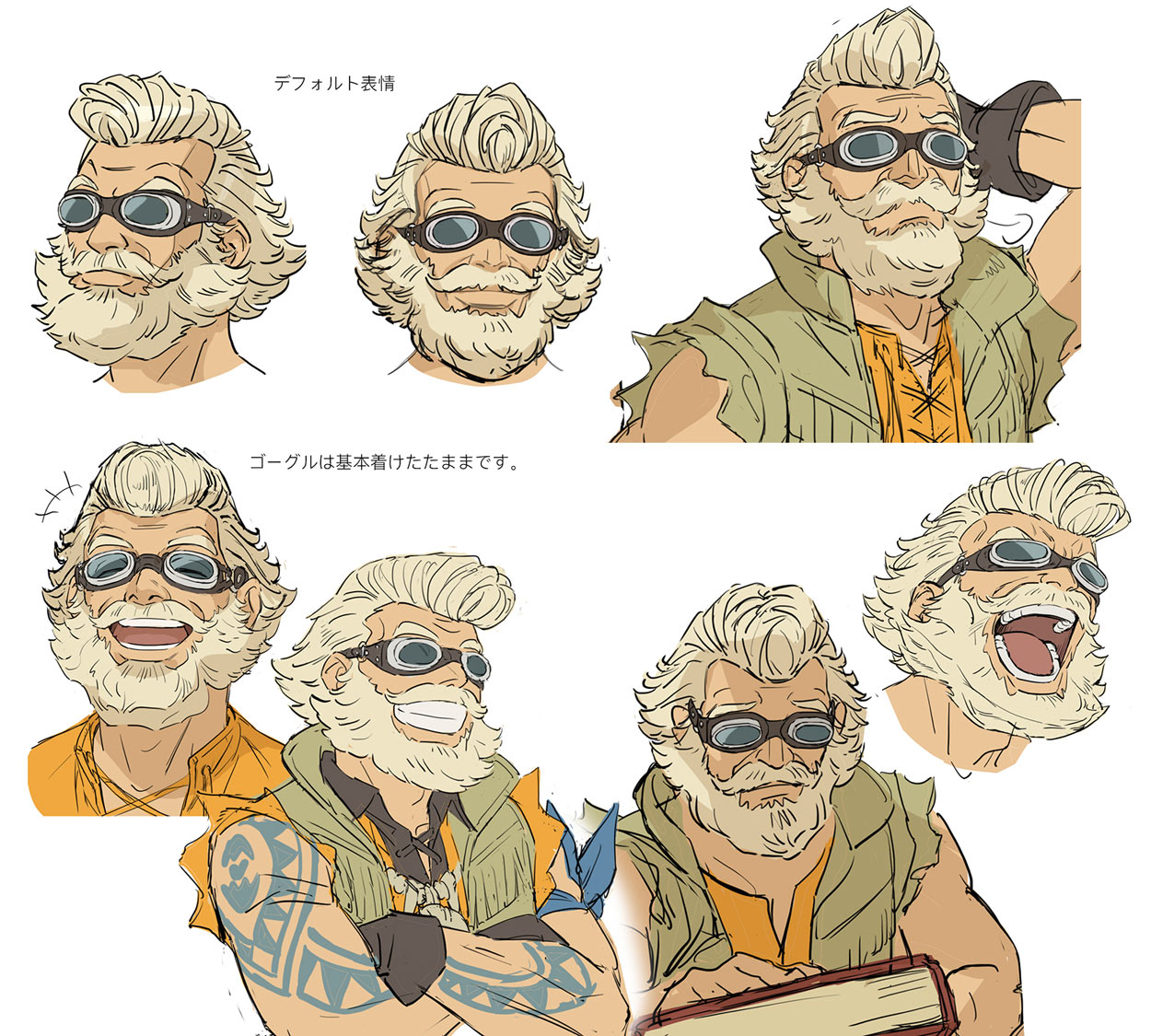 Ogden Expressions Art from Monster Hunter Stories 3: Twisted Reflection