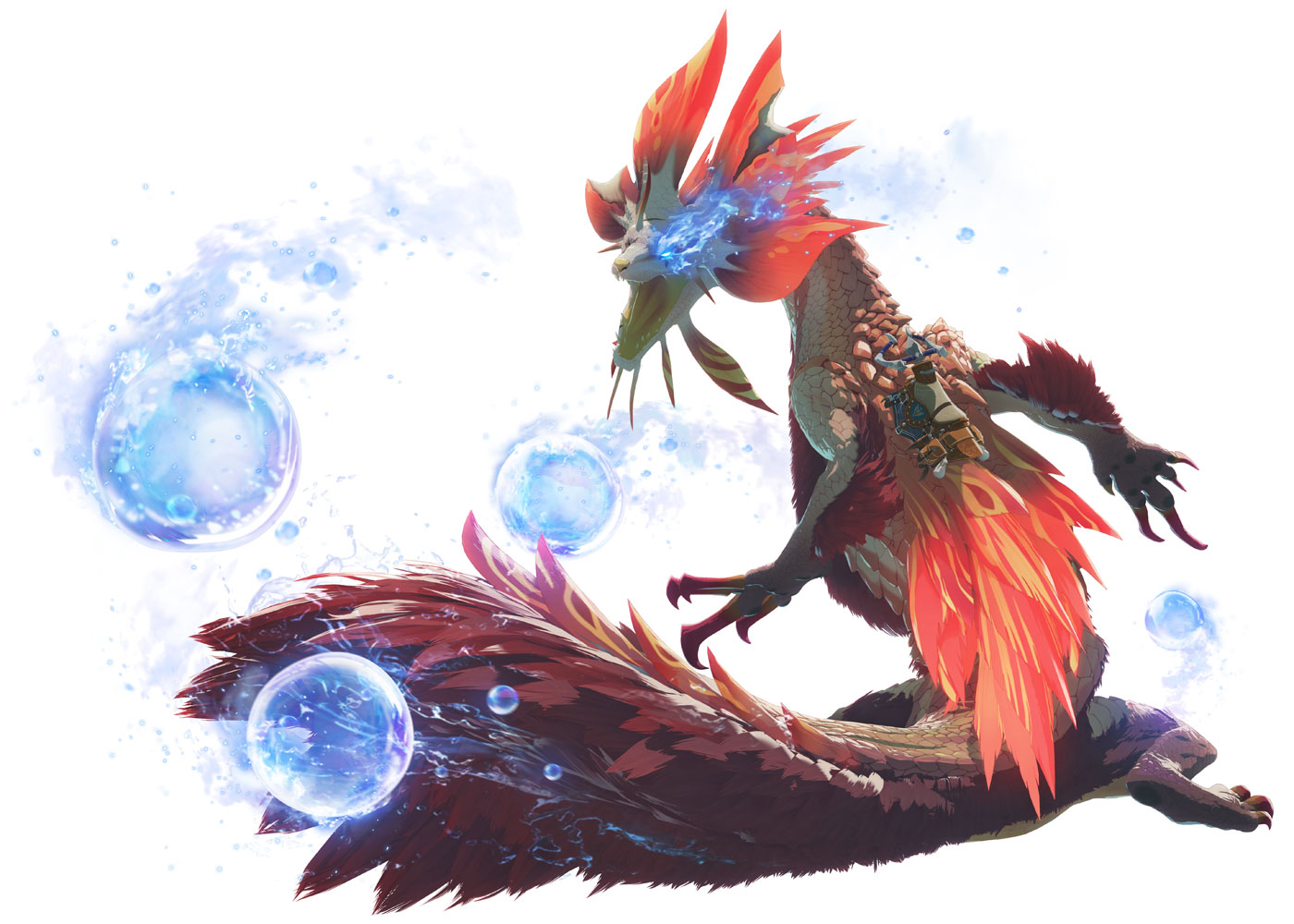 Soulseer Mizutsune Art from Monster Hunter Stories 3: Twisted Reflection