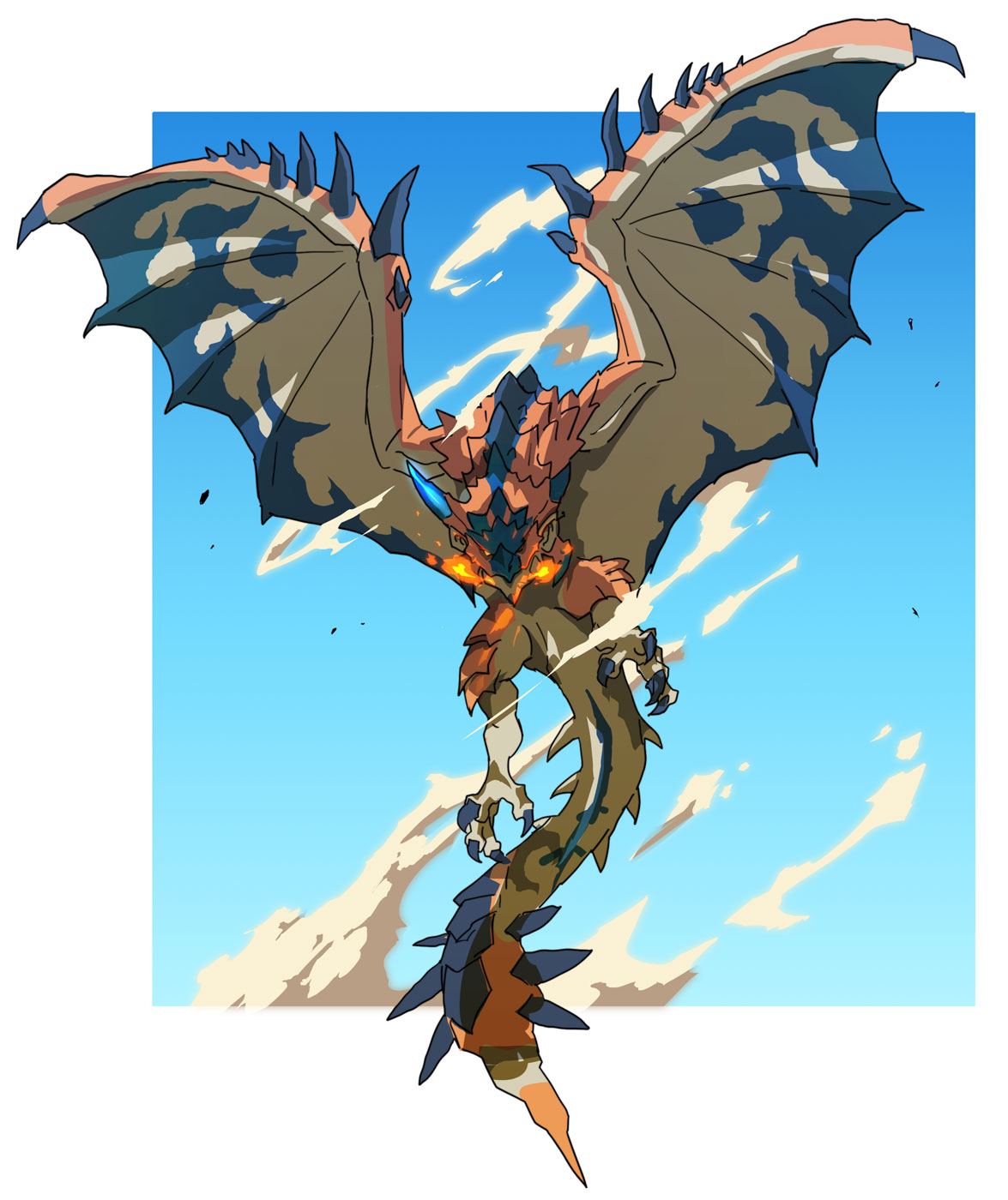 Twin Rathalos Concept Artwork from Monster Hunter Stories 3: Twisted Reflection