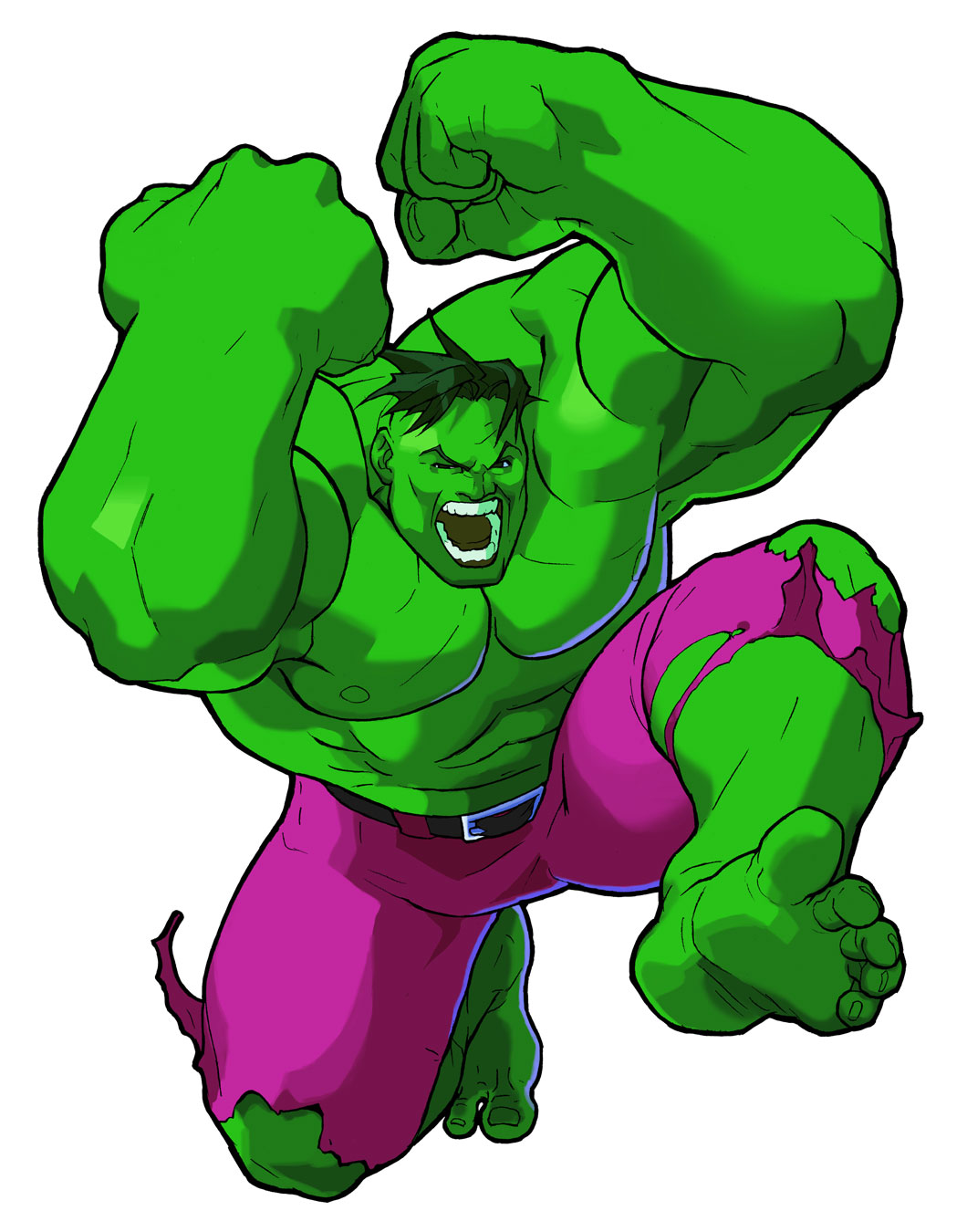 Hulk Art from Marvel Super Heroes vs. Street Fighter