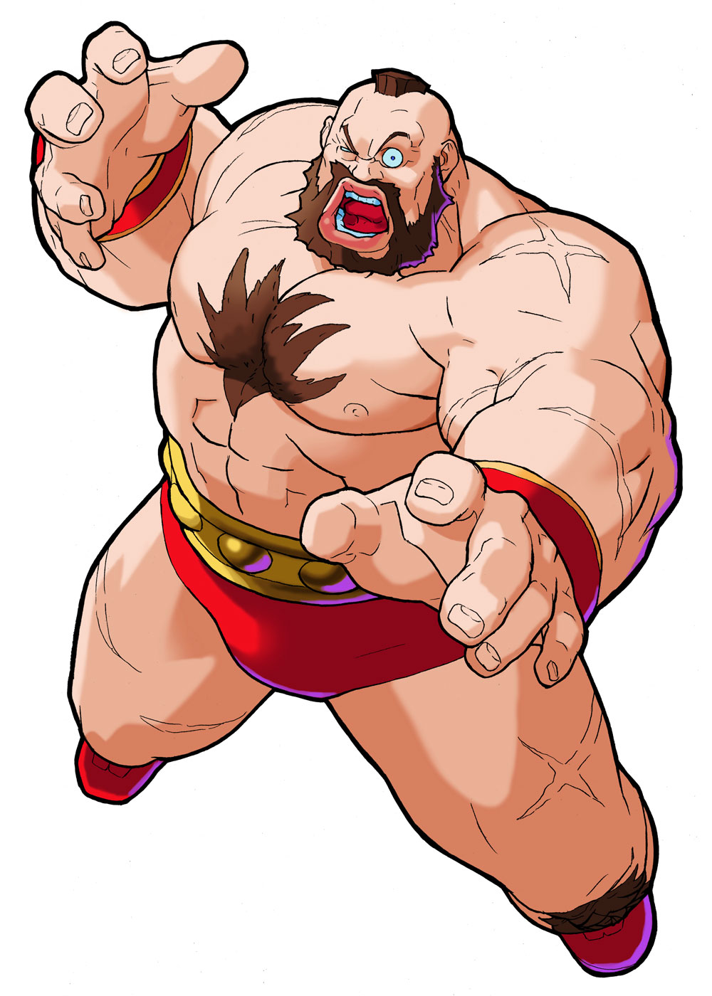 Zangief Art from Marvel Super Heroes vs. Street Fighter