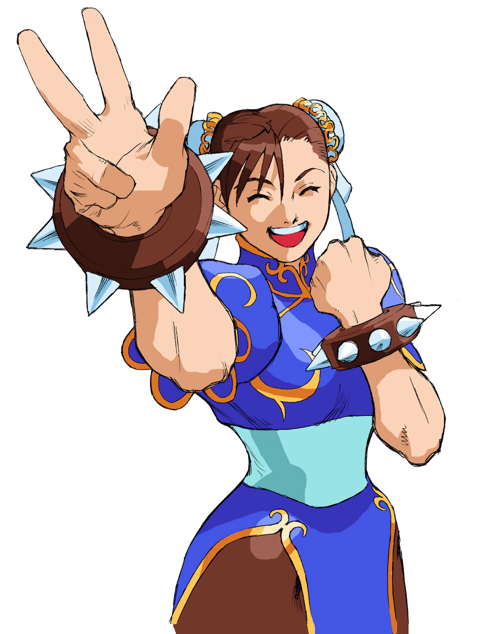 Chun-Li Victory Screen Art from Marvel vs. Capcom: Clash of Super Heroes