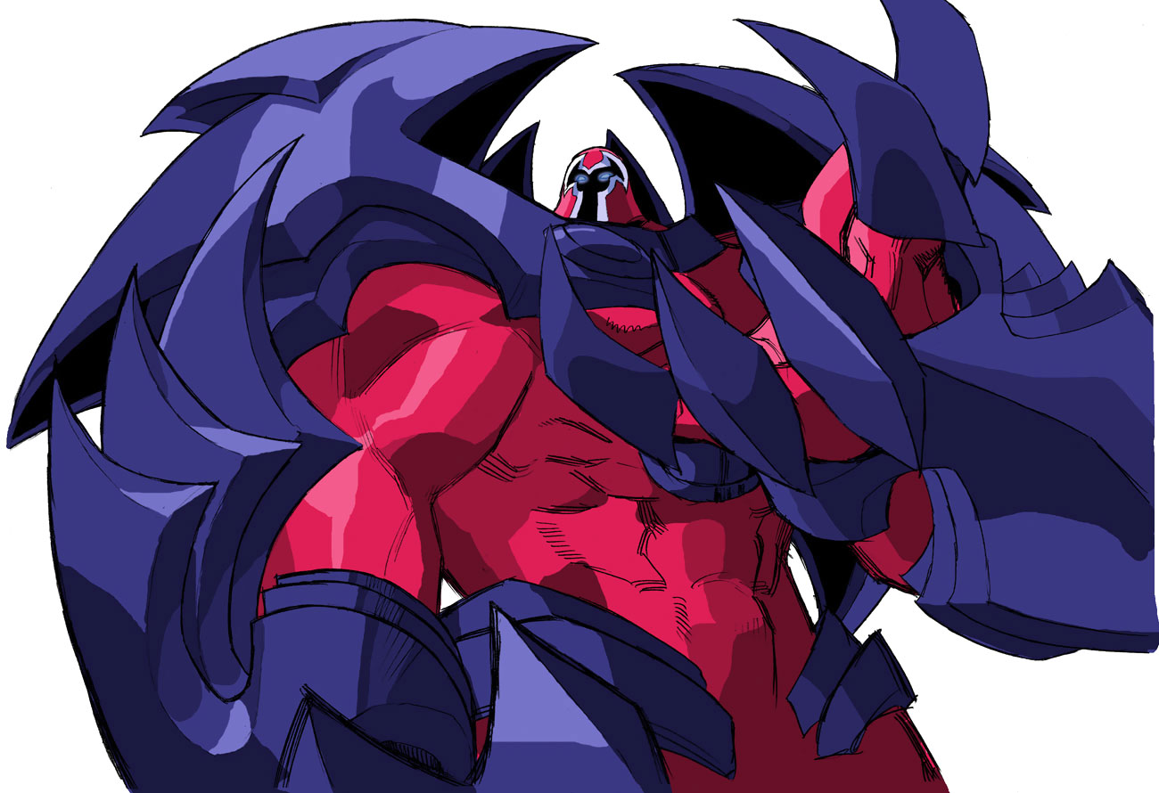 Onslaught Victory Screen Art from Marvel vs. Capcom: Clash of Super Heroes
