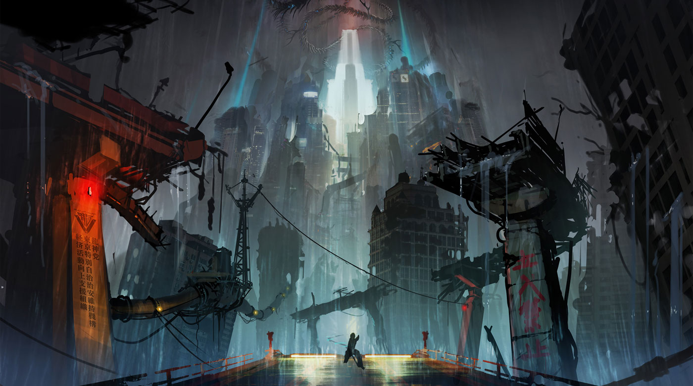 City Concept Art from Ninja Gaiden 4