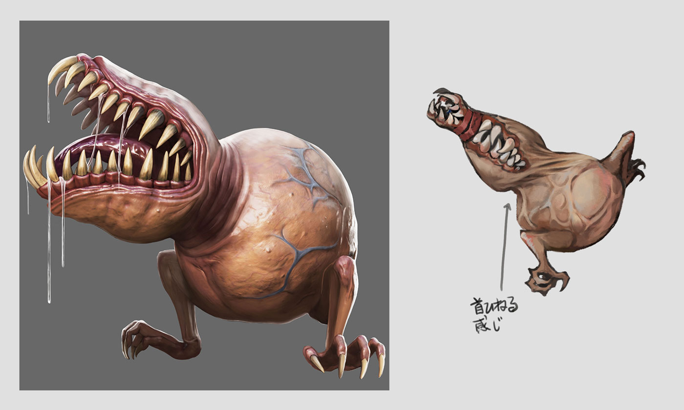 Gourdy Concept Art from Ninja Gaiden 4