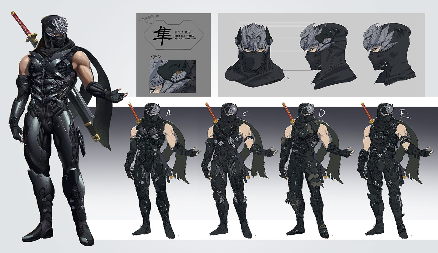 Ryu Hayabusa Concept Art from Ninja Gaiden 4