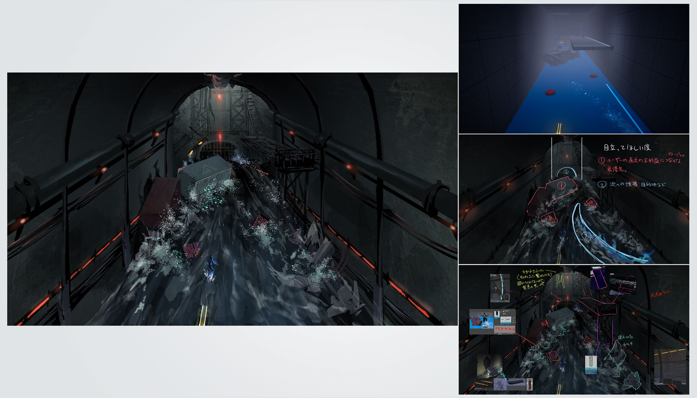 Tunnel Gameplay Concept Art from Ninja Gaiden 4