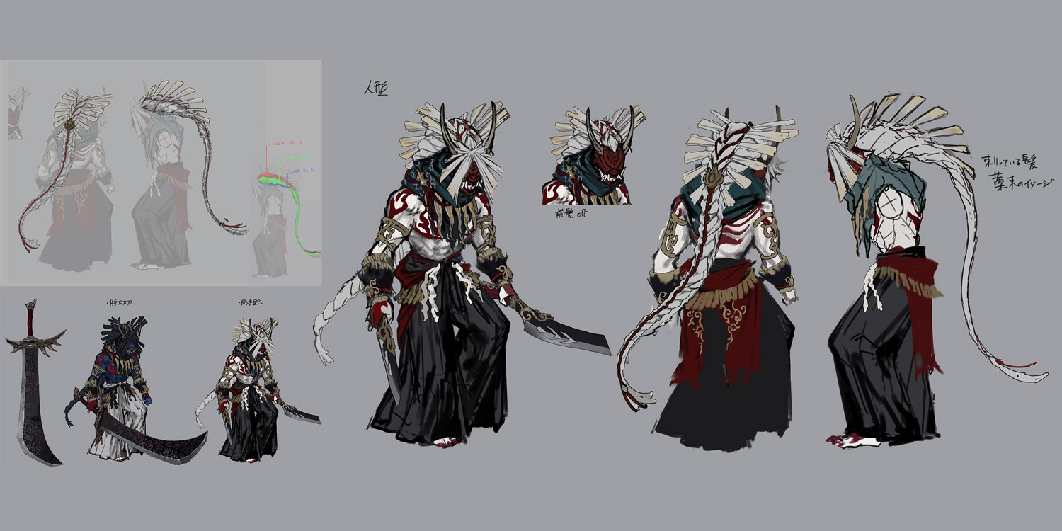 White-Haired Fiend Concept Art from Ninja Gaiden 4