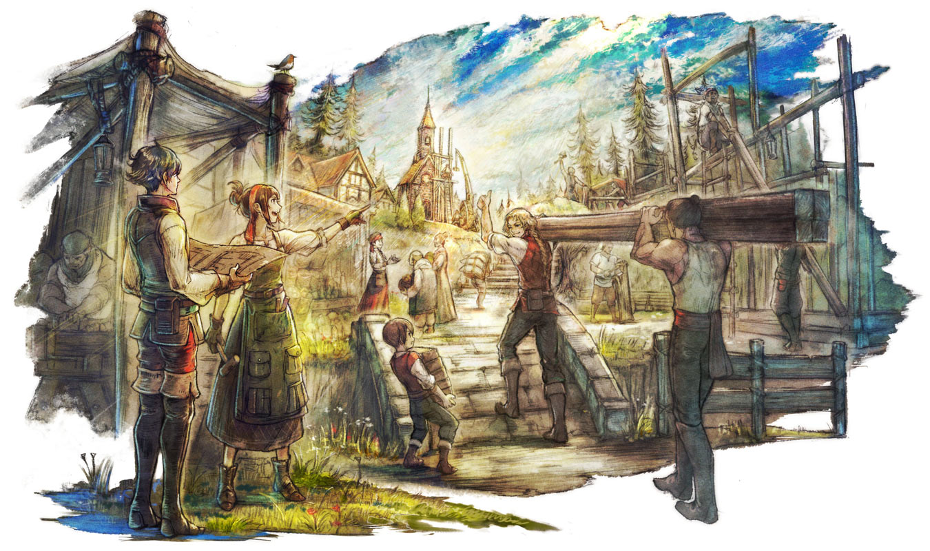 Restoration Art from Octopath Traveler 0