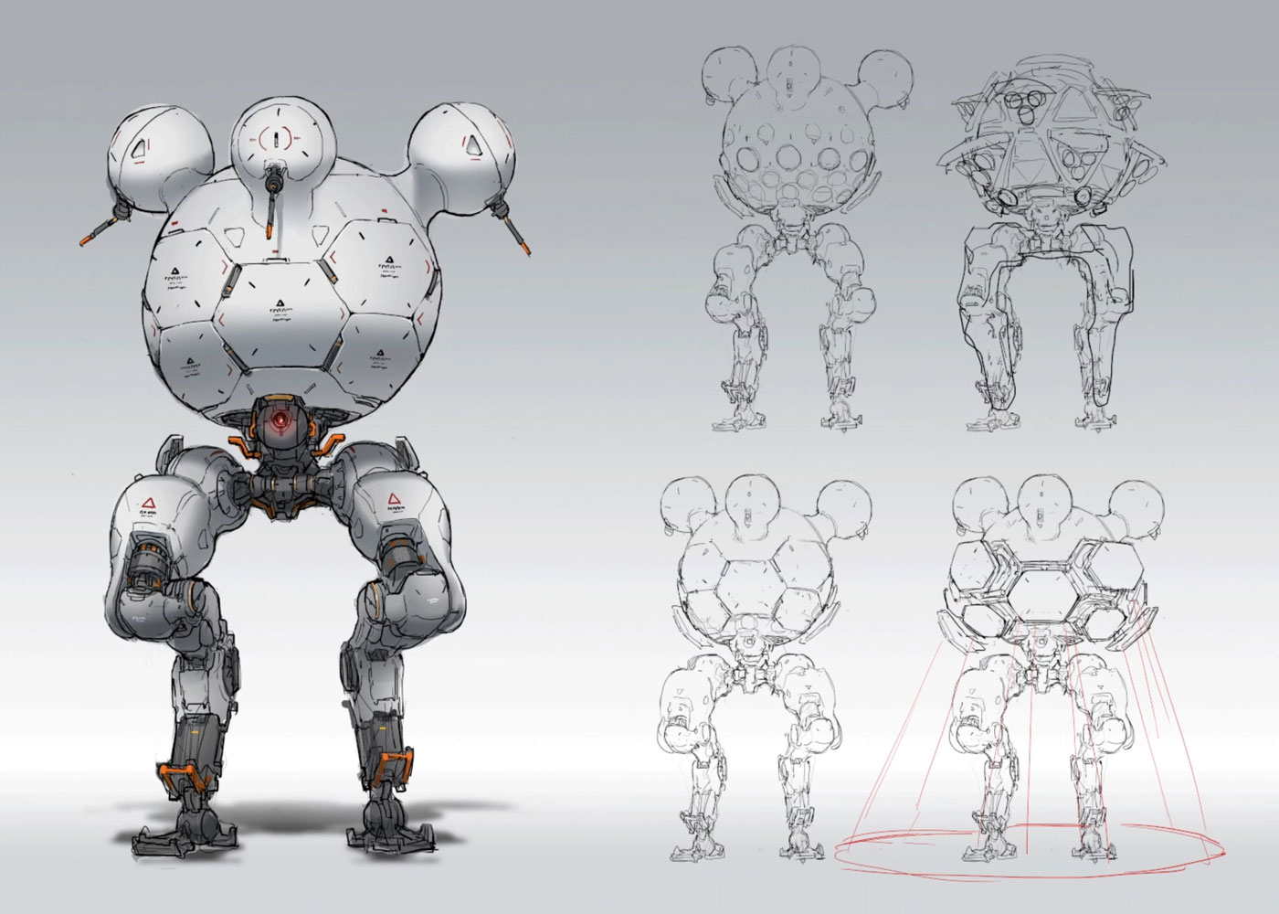 Bomber Concept Art from Pragmata