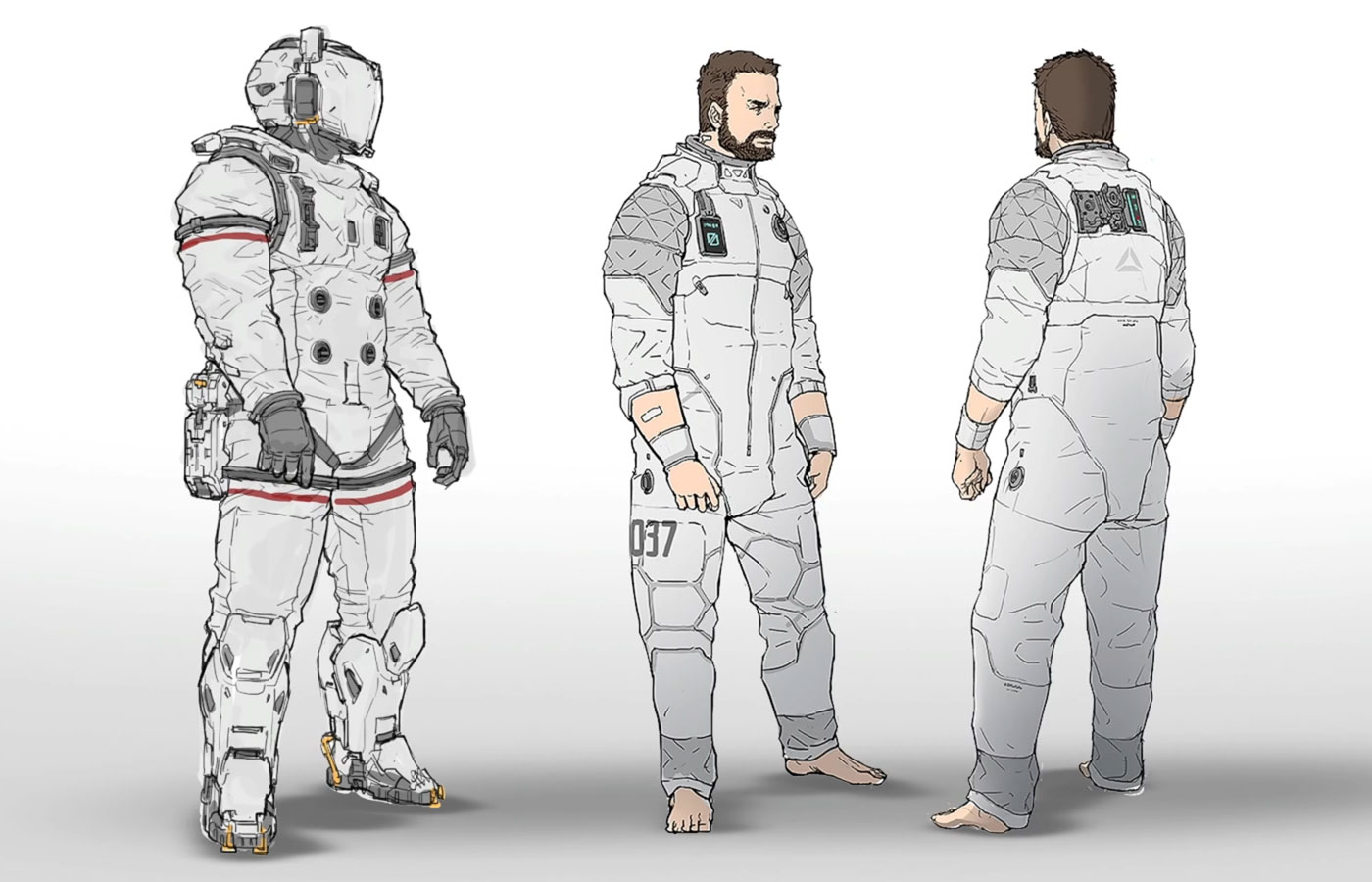 Hugh Concept Art from Pragmata
