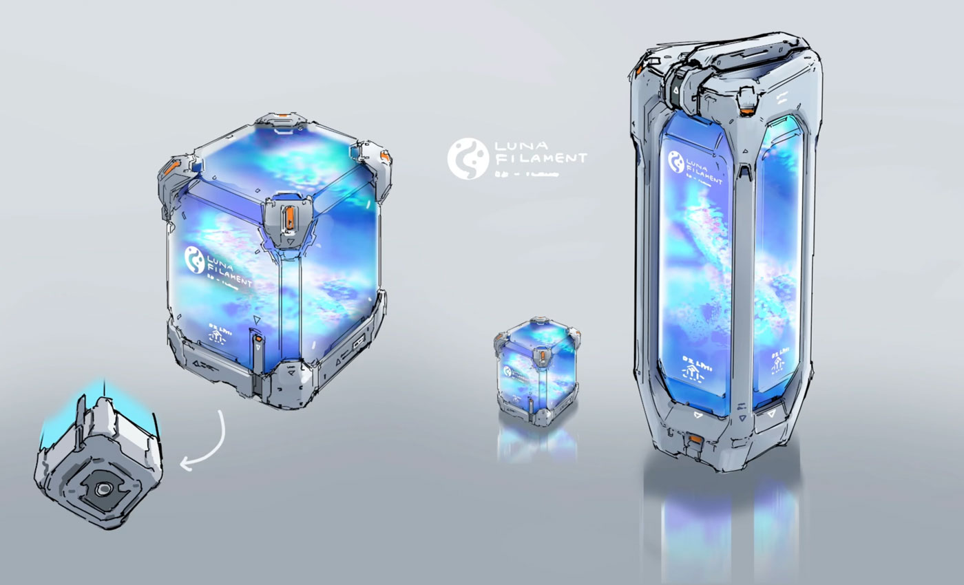 Luna Filament Concept Art from Pragmata
