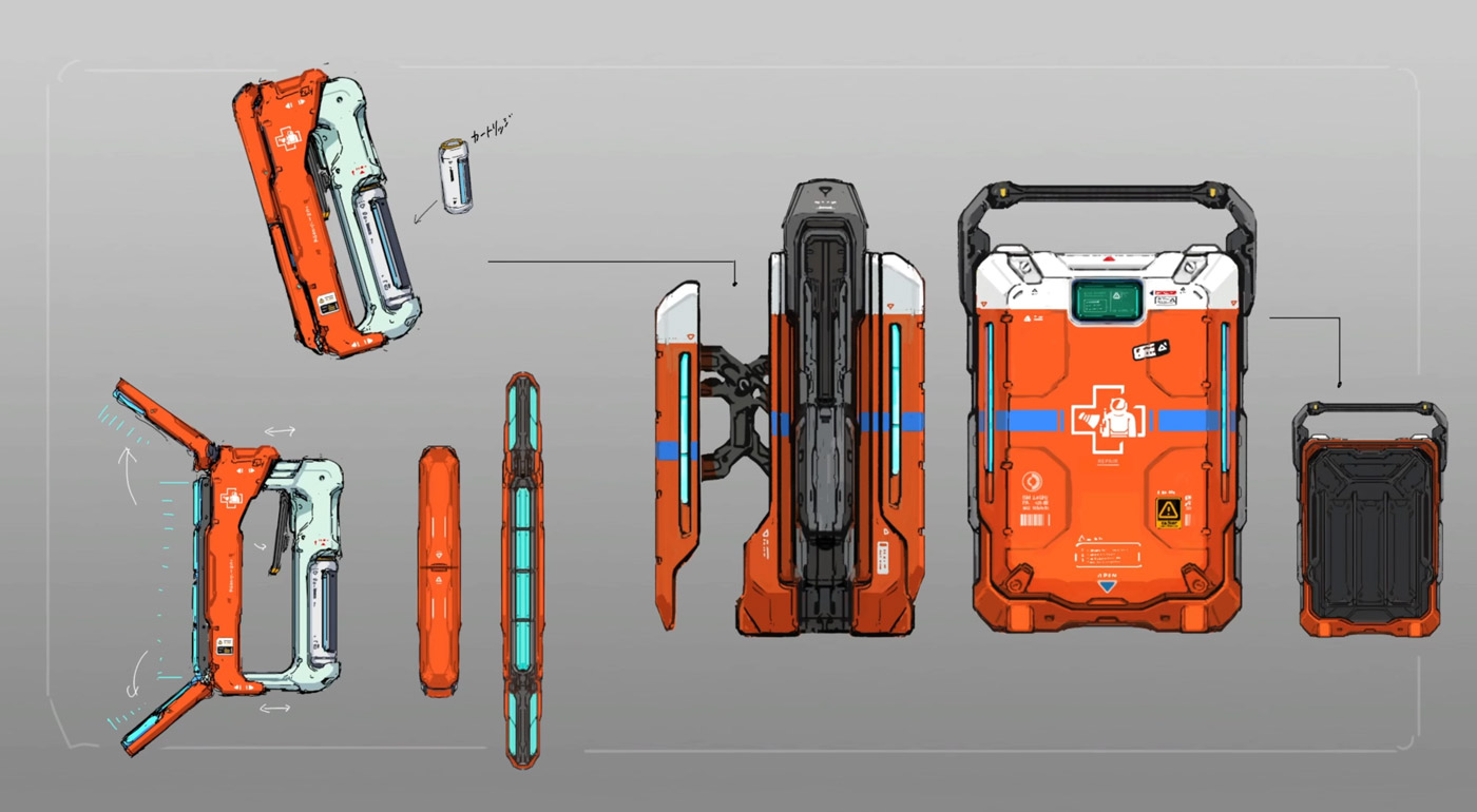 Medical Kit Concept Art from Pragmata