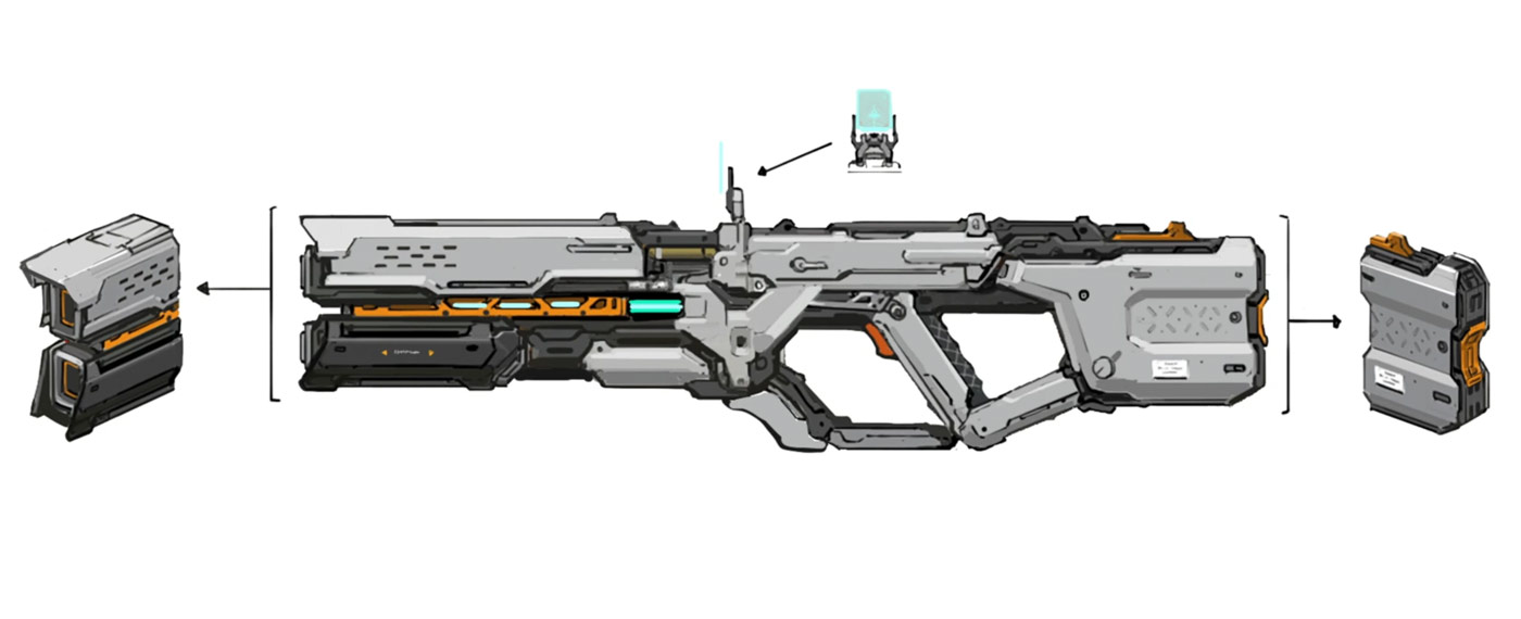 Shockwave Gun Concept Art from Pragmata