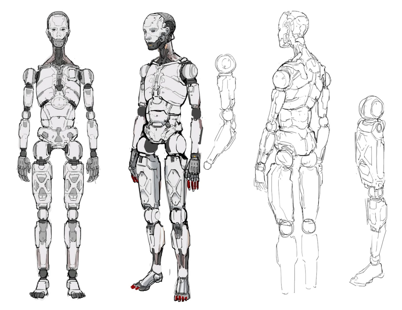 Walker Concept Art from Pragmata