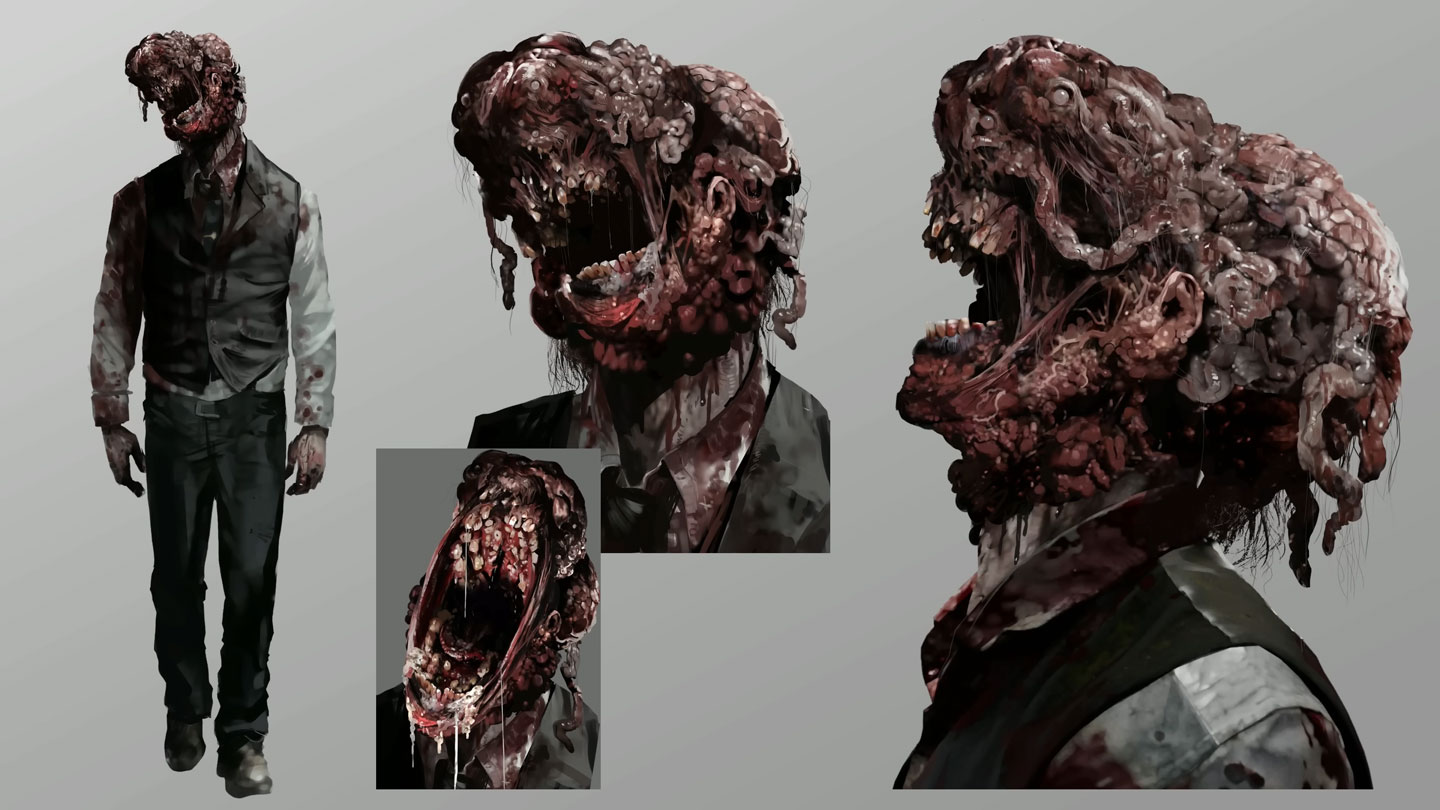 Blister Head Concept Art from Resident Evil Requiem