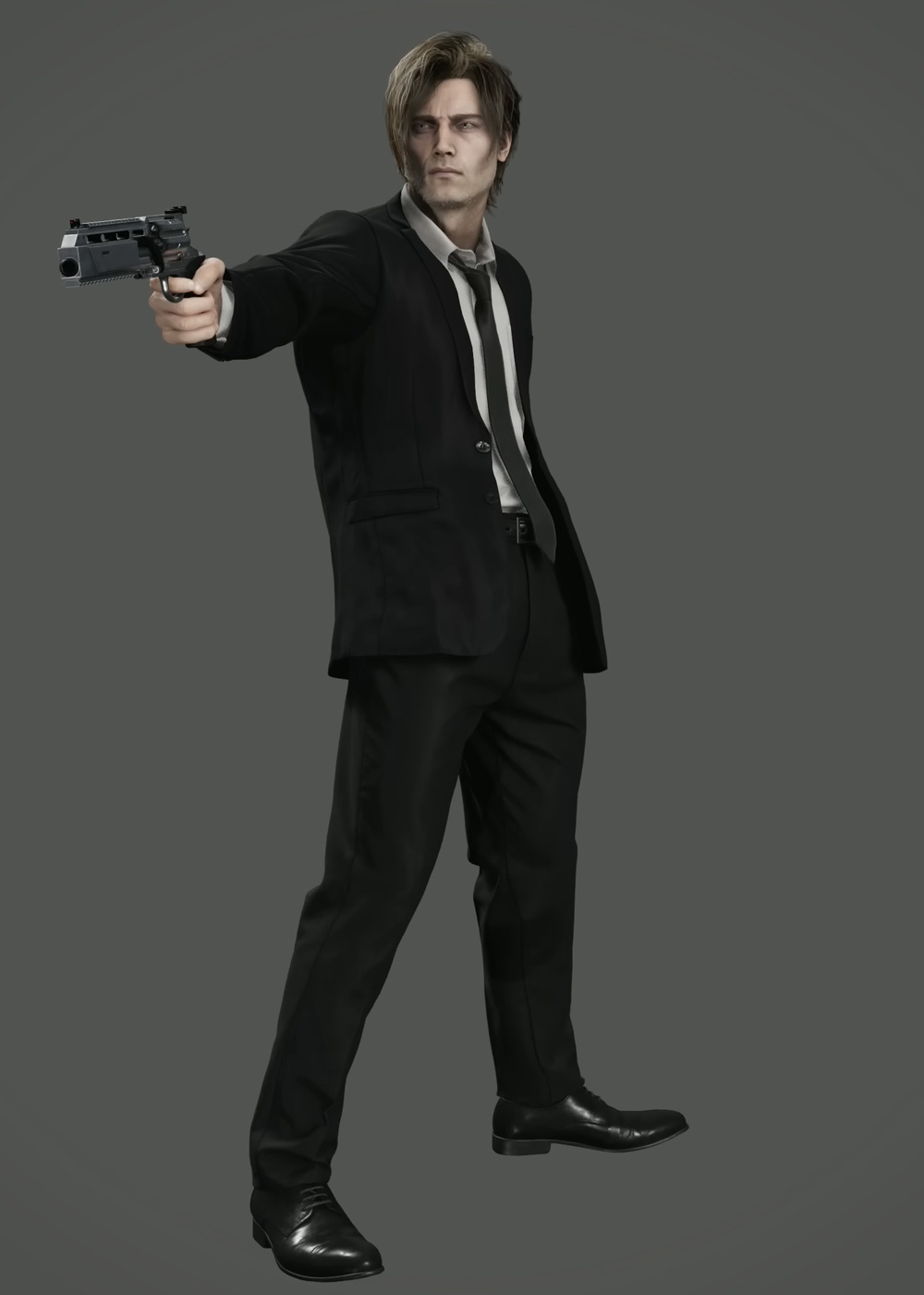 Leon S. Kennedy (Film Noir) Render from Resident Evil Requiem
