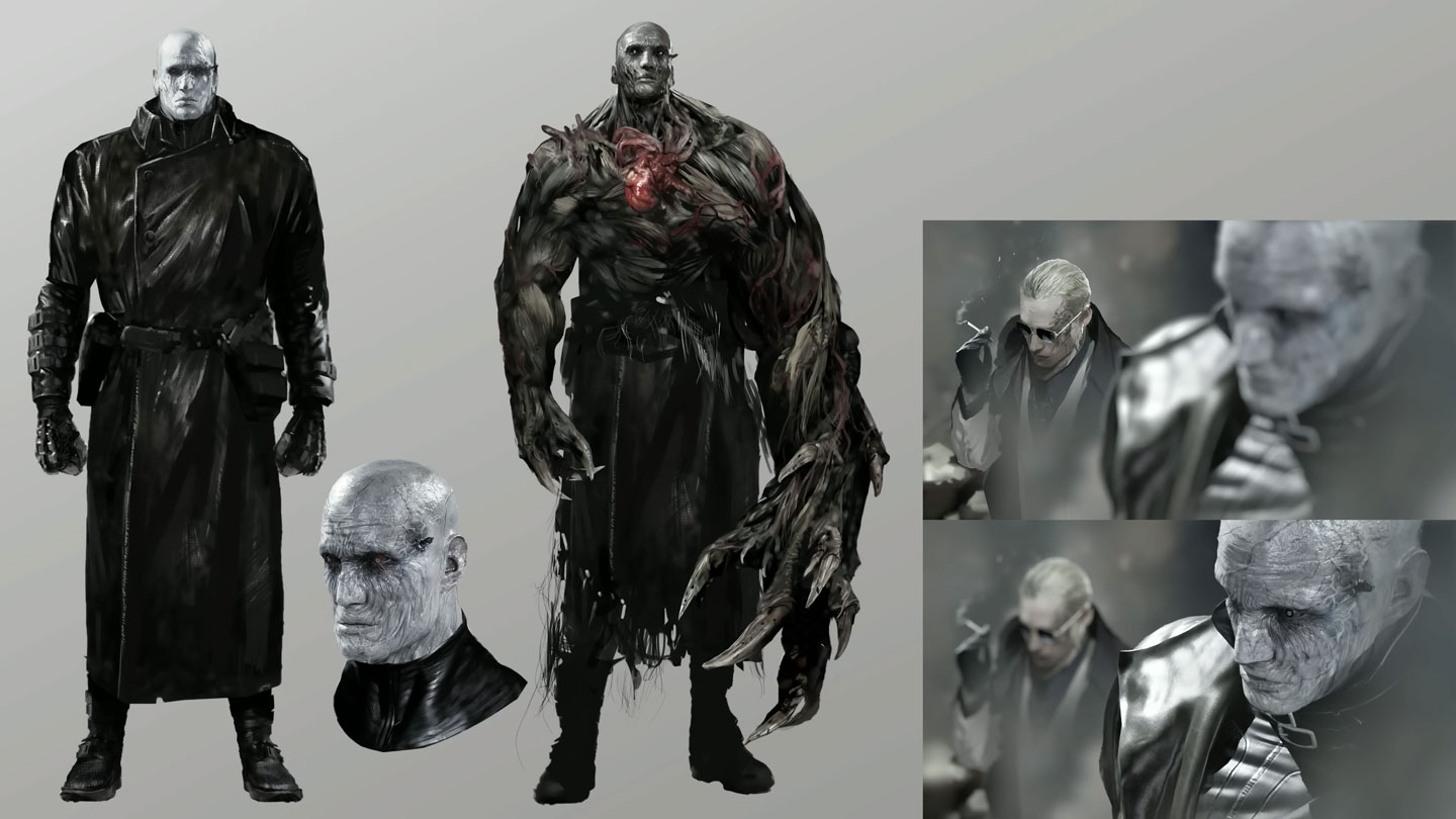 Mr. X / Super Tyrant Concept Art from Resident Evil Requiem