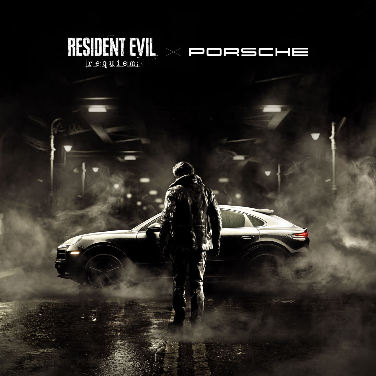 Porsche Collab Art from Resident Evil Requiem