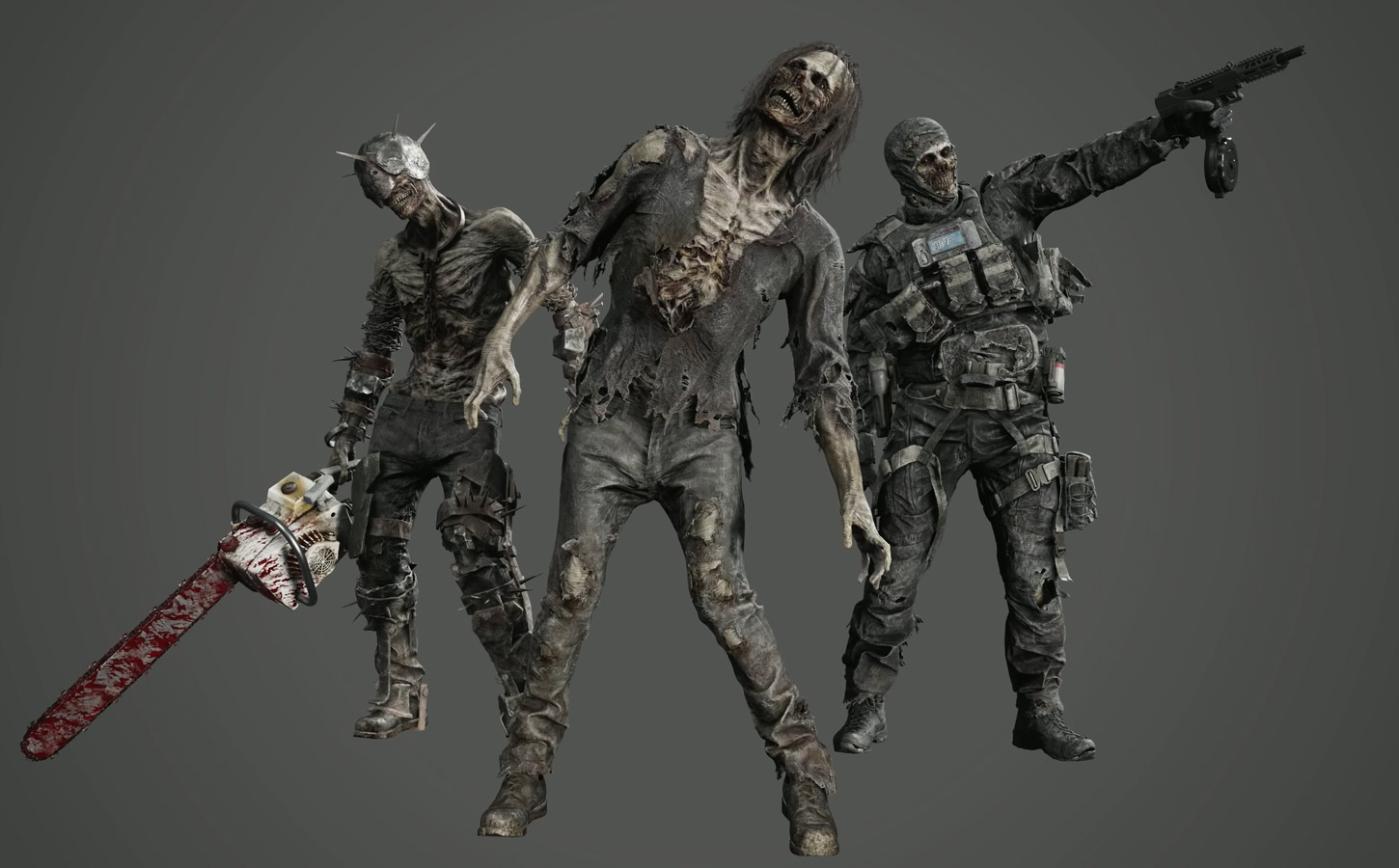 Raccoon City Zombies Render from Resident Evil Requiem