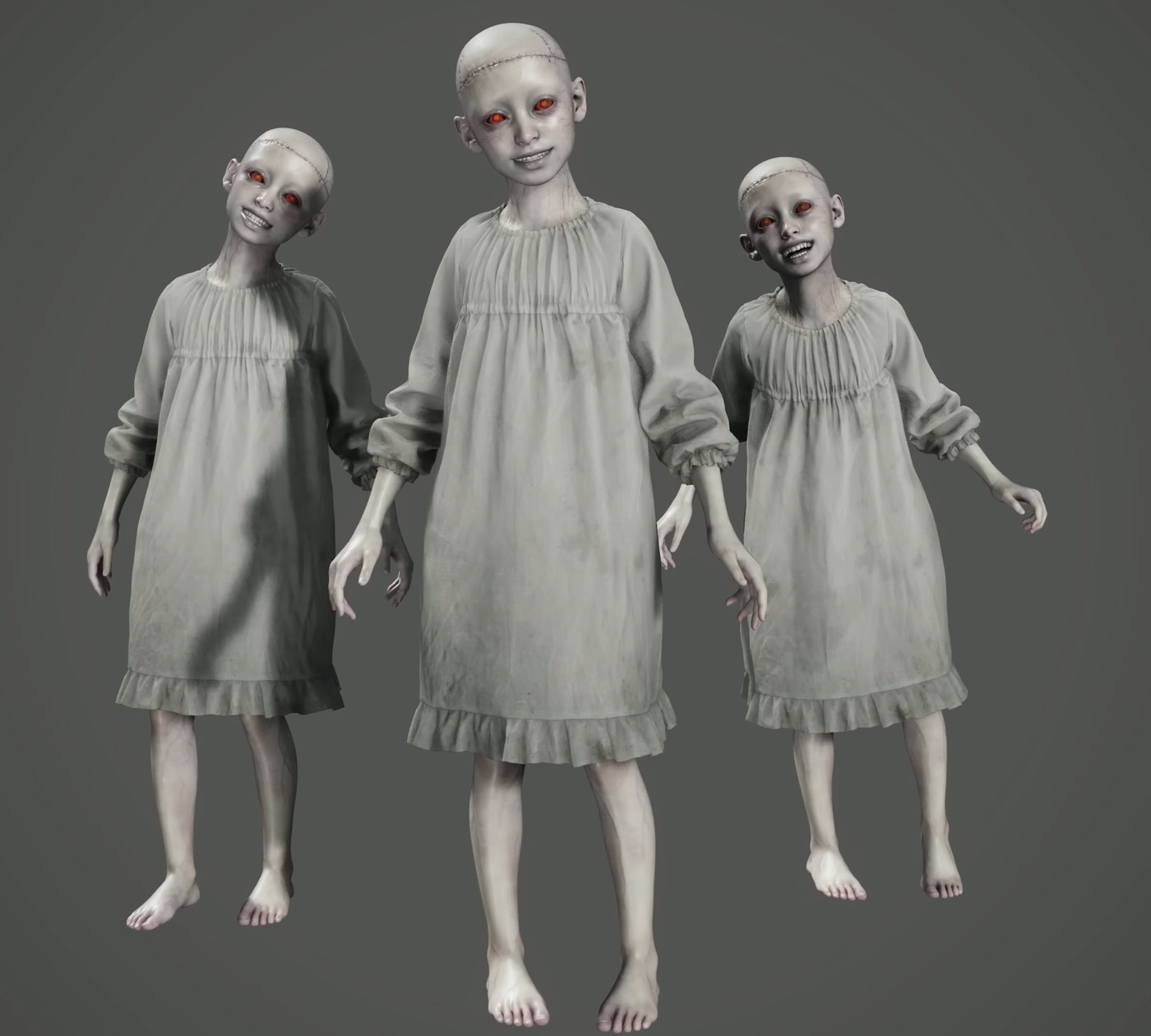 The Children Render from Resident Evil Requiem
