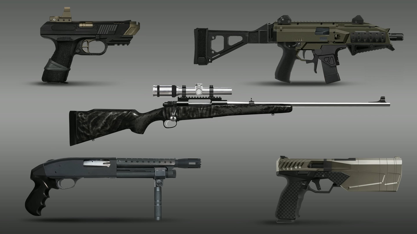 Weapons Concept Art from Resident Evil Requiem