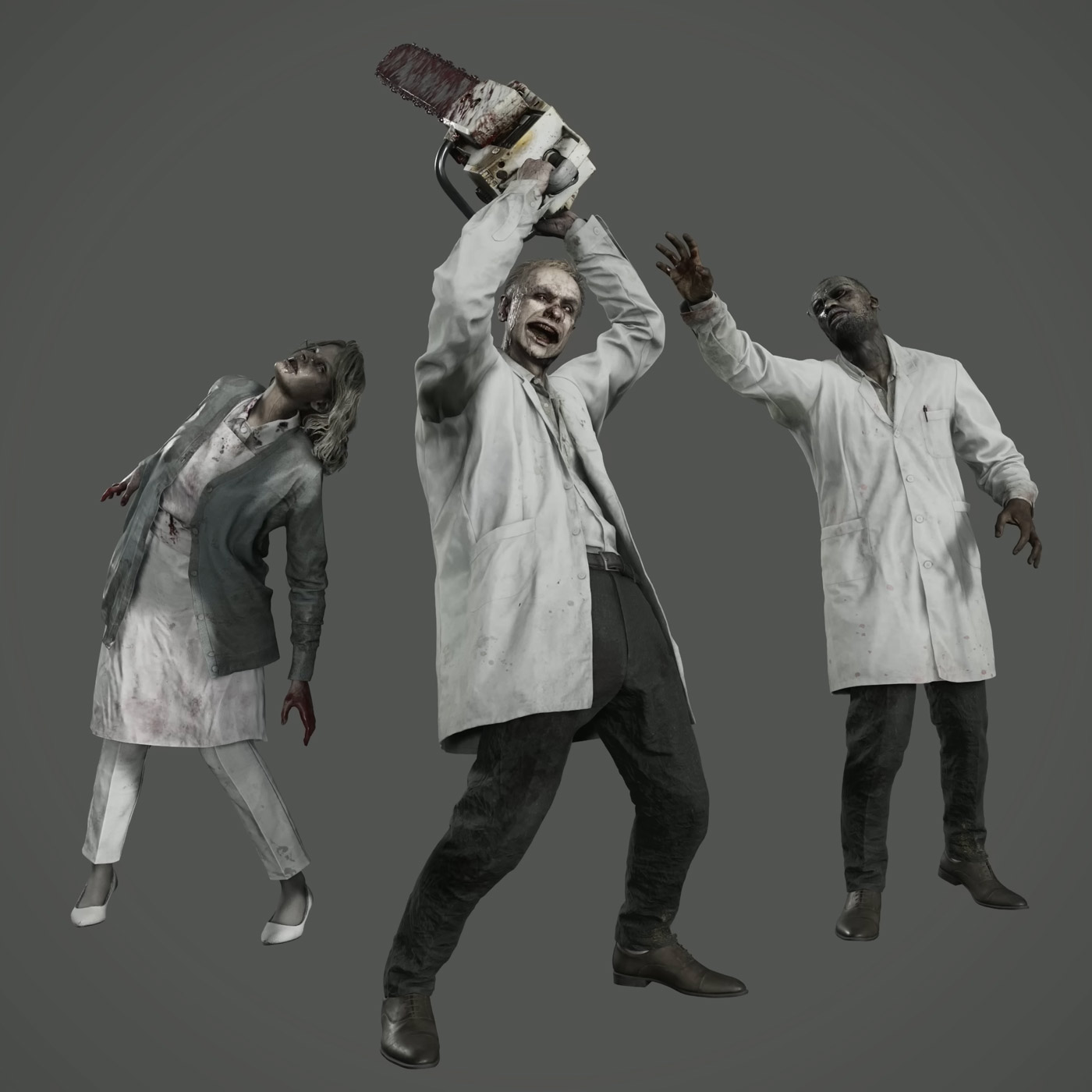 Zombie Doctors Render from Resident Evil Requiem