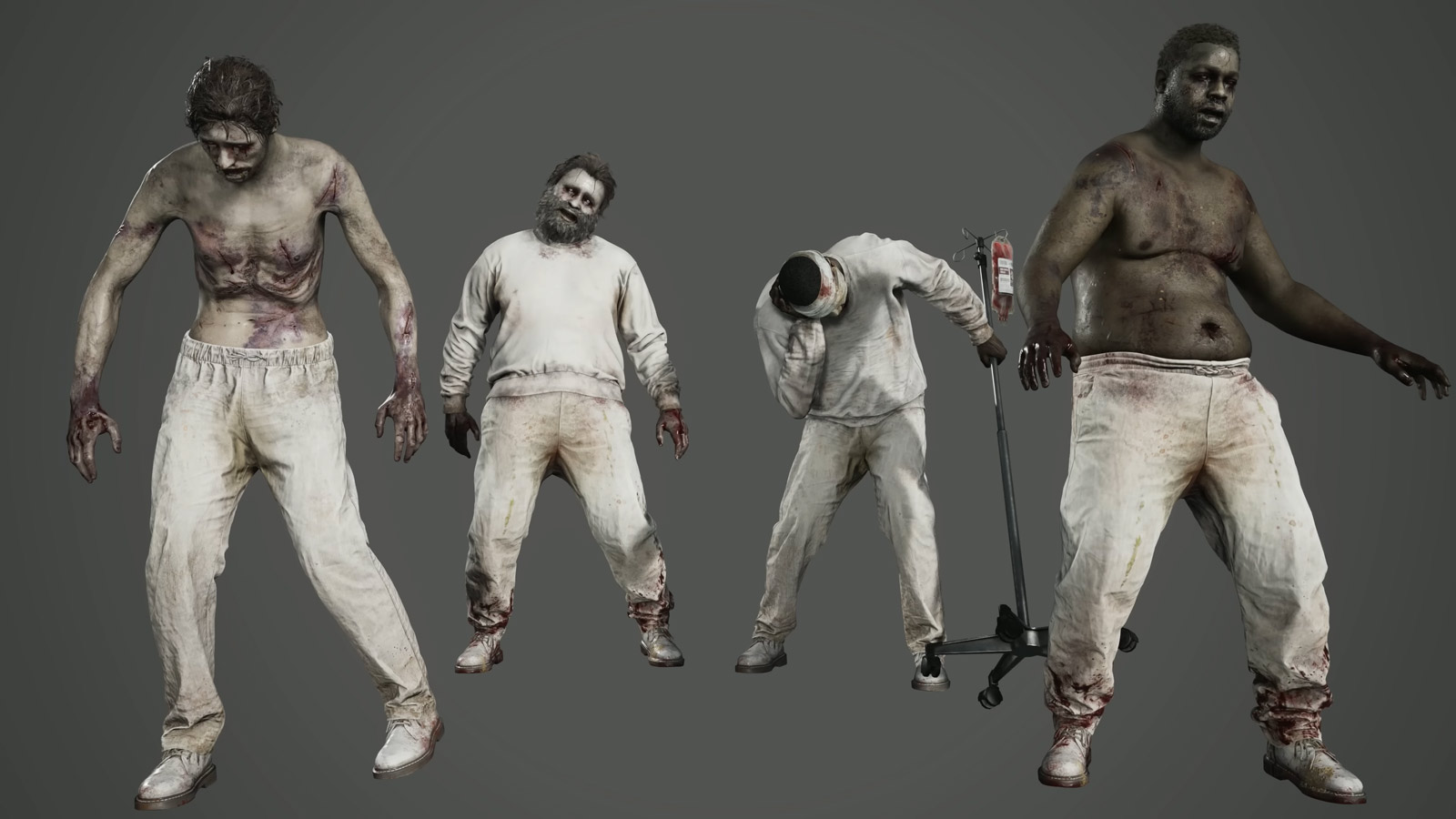 Zombie Patients Render from Resident Evil Requiem