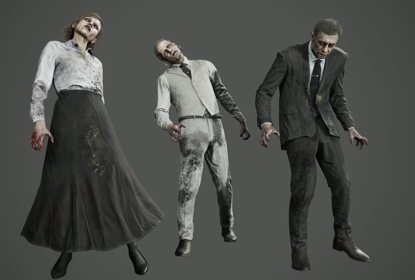 Zombie Staff Render from Resident Evil Requiem