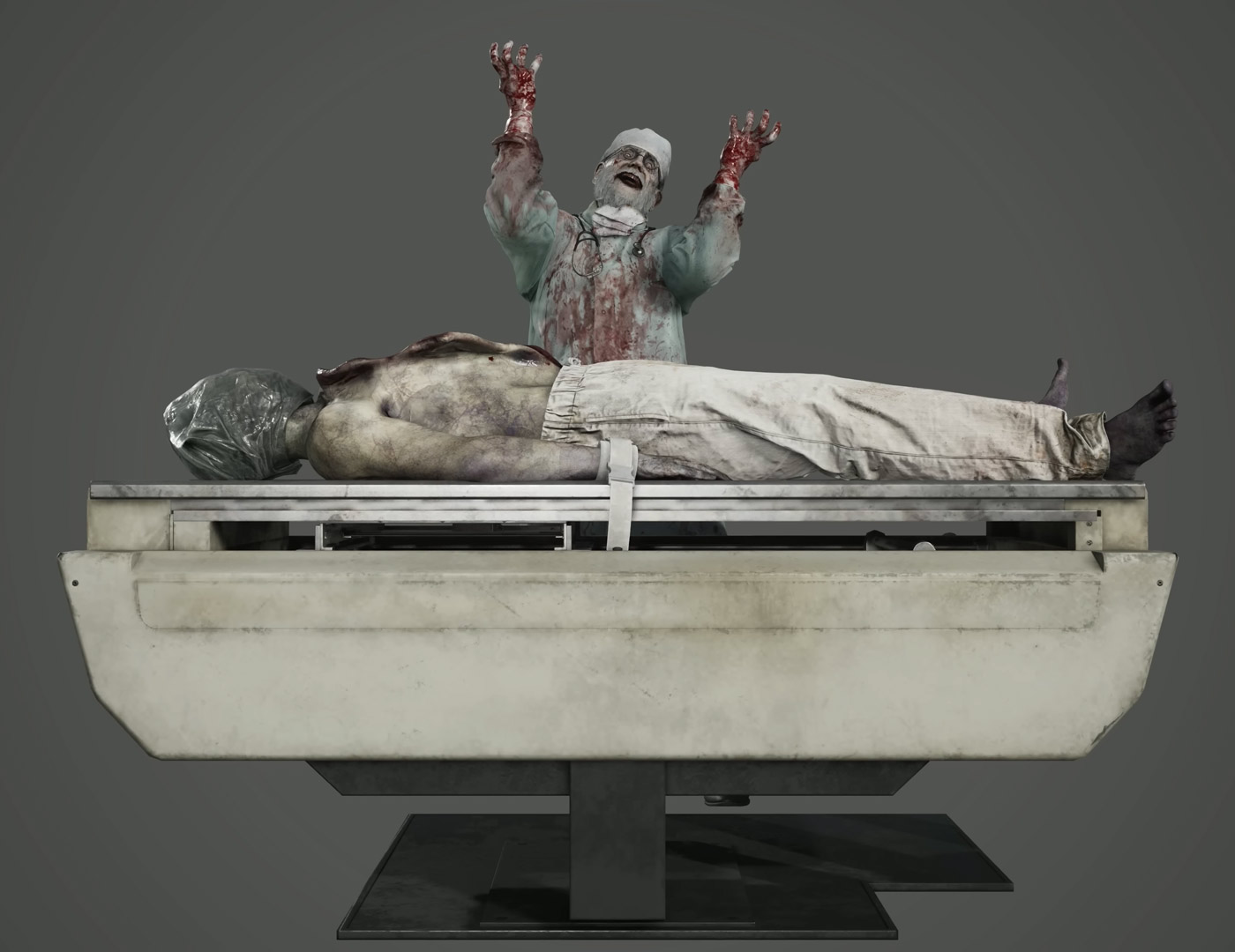 Zombie Surgeon Render from Resident Evil Requiem