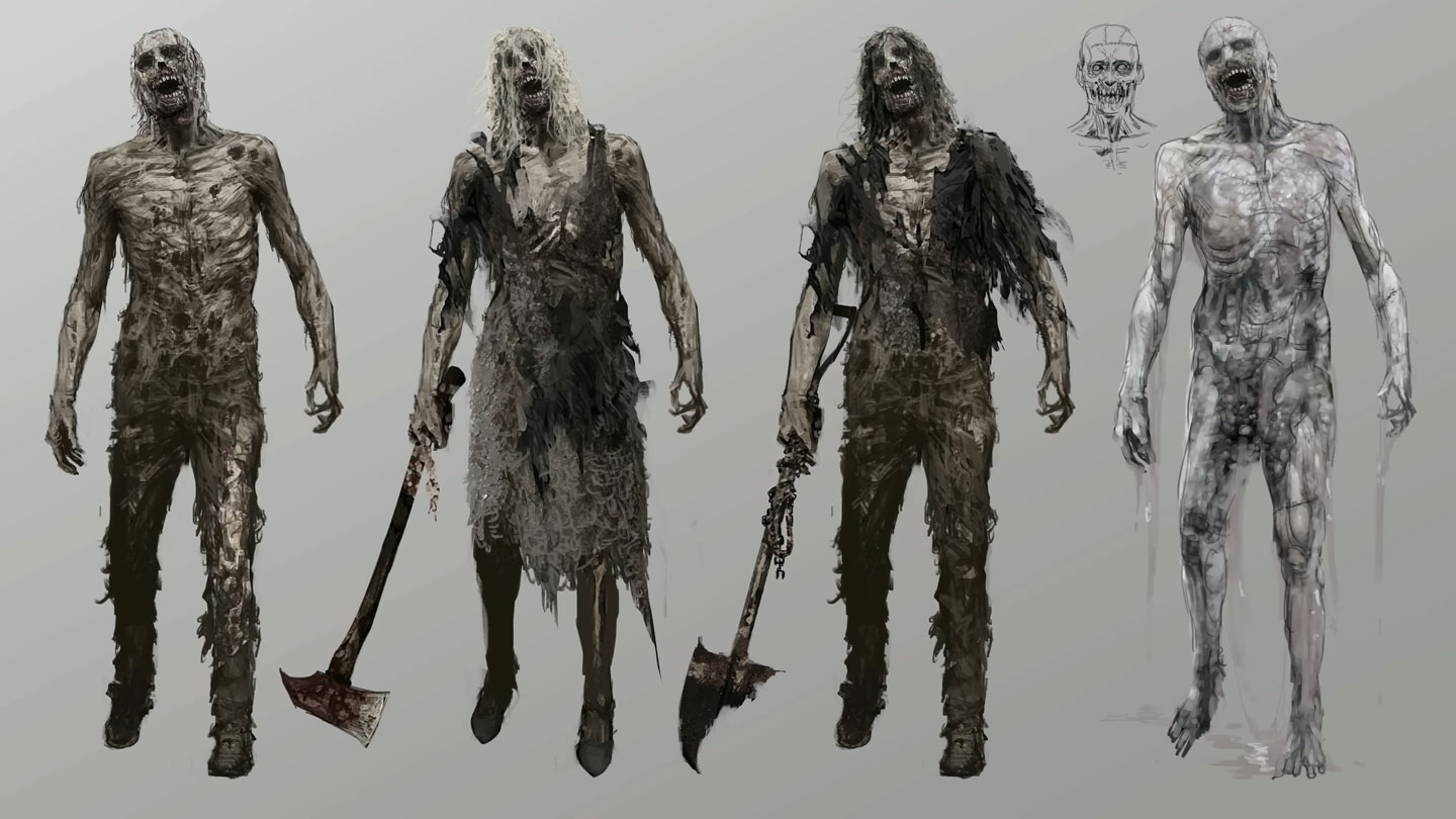 Zombies Concept Art from Resident Evil Requiem