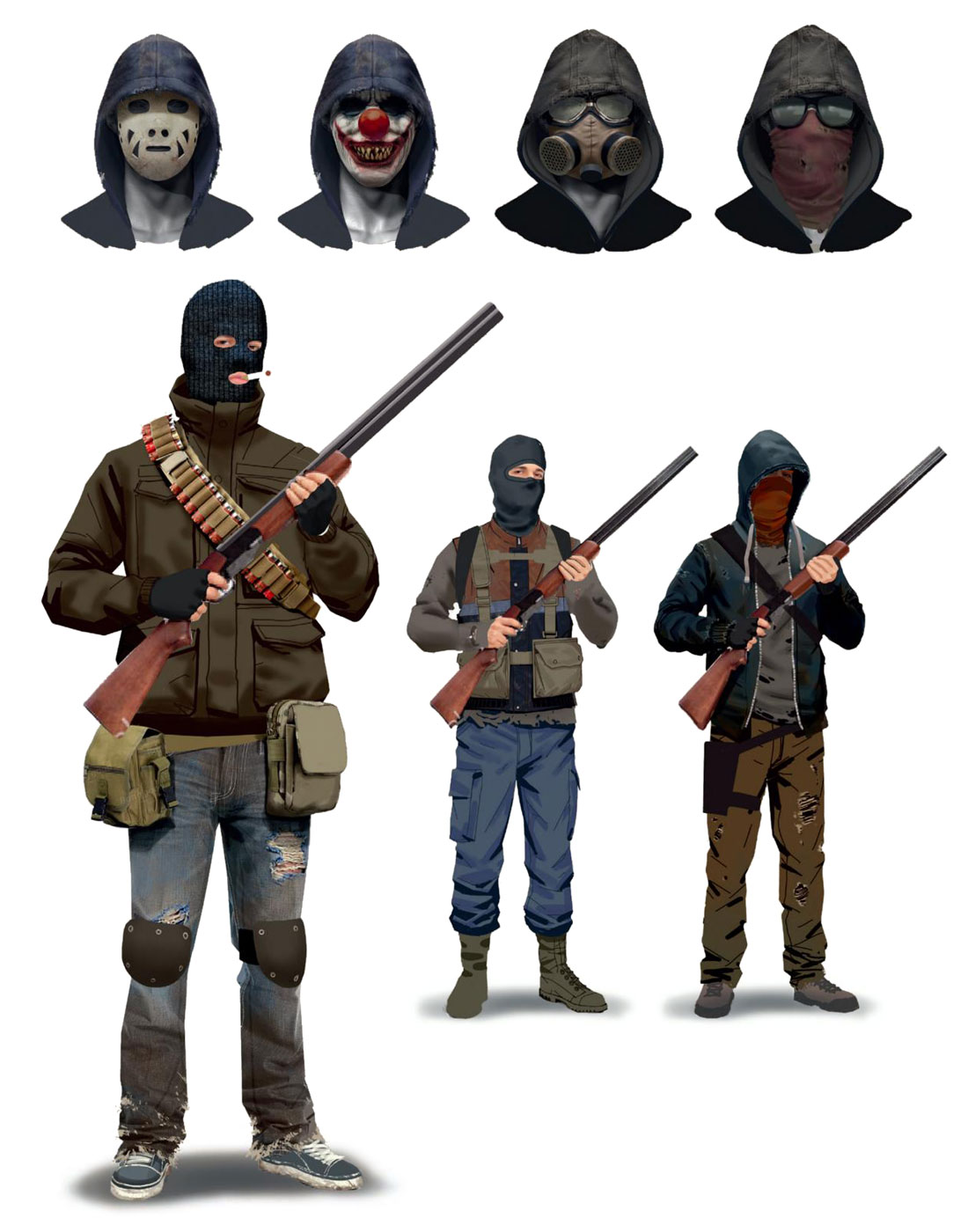 Bandits Concept Artwork from Rust