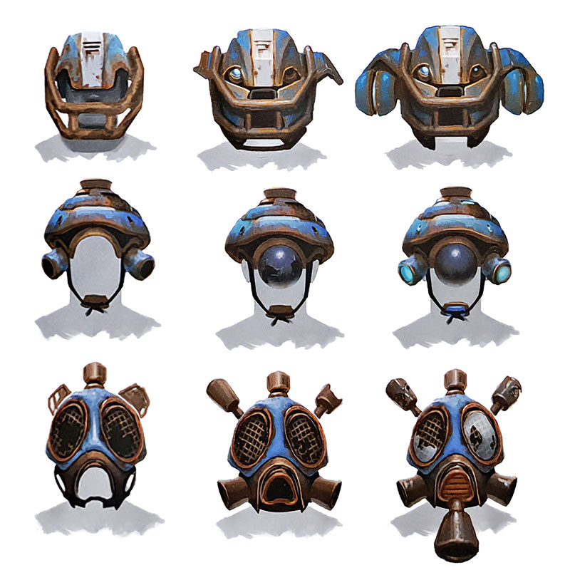 Clatter Hat Concept Art from Rust